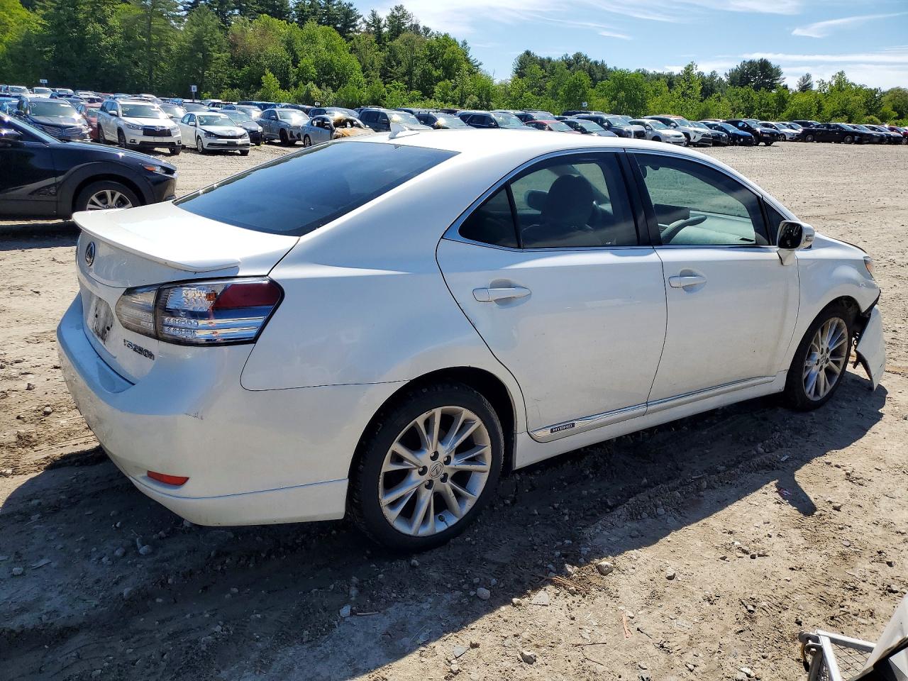 2010 Lexus Hs 250h White vin: JTHBB1BA6A2007862