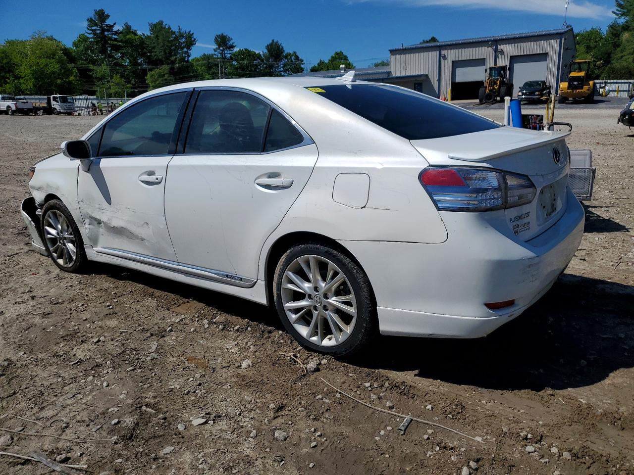2010 Lexus Hs 250h White vin: JTHBB1BA6A2007862