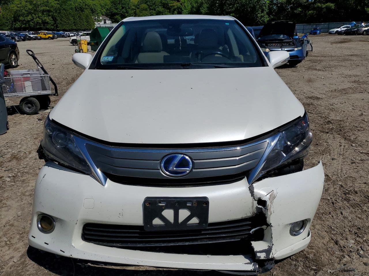 2010 Lexus Hs 250h White vin: JTHBB1BA6A2007862