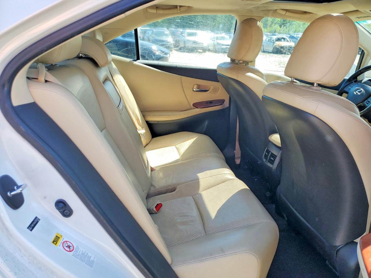 2010 Lexus Hs 250h White vin: JTHBB1BA6A2007862