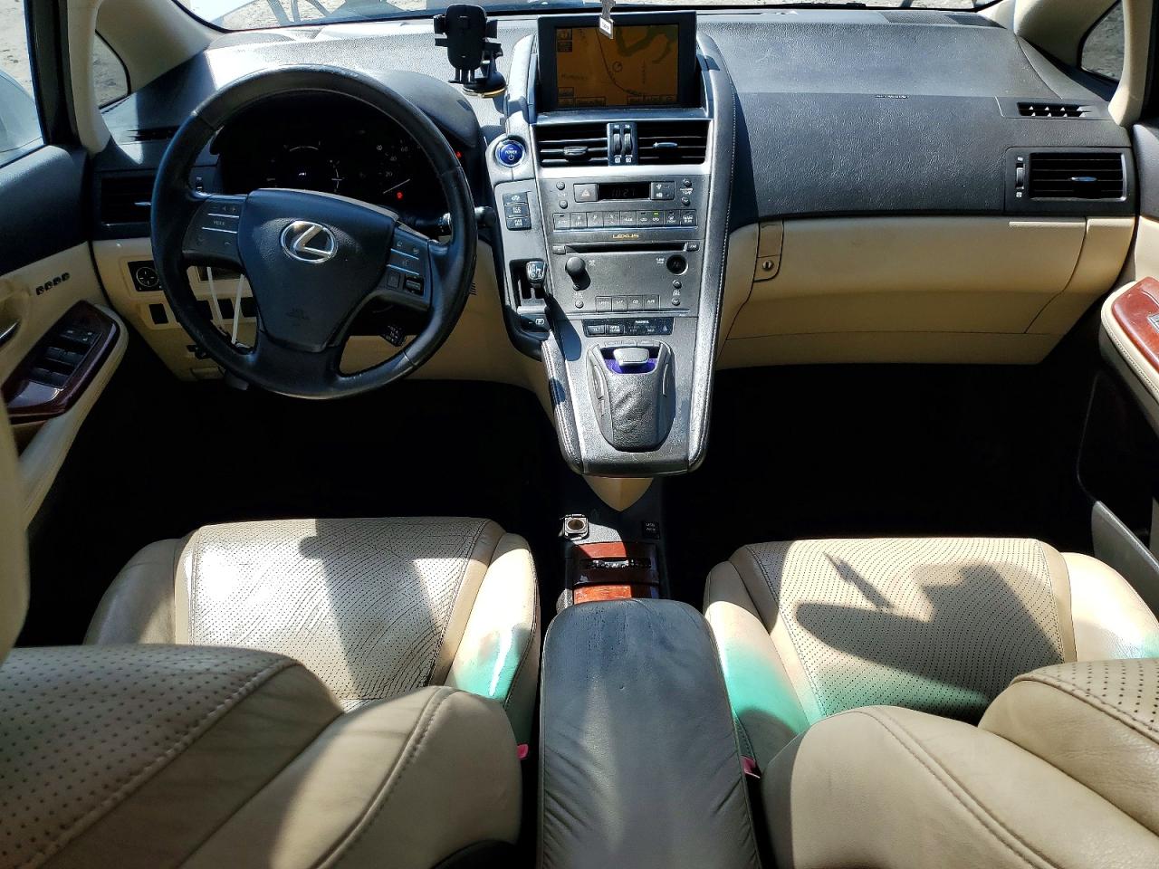 2010 Lexus Hs 250h White vin: JTHBB1BA6A2007862
