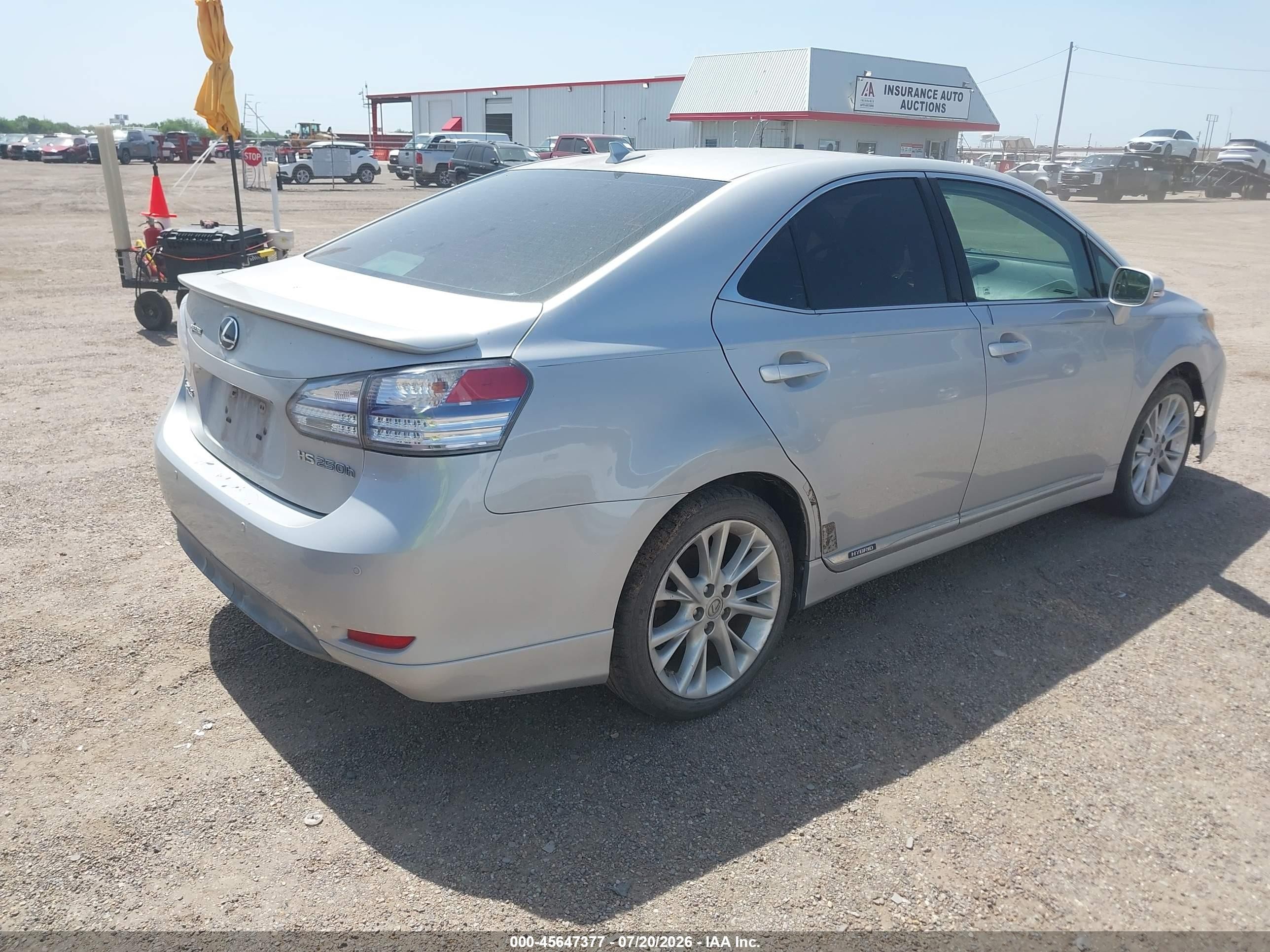 2010 Lexus Hs 250h Premium Silver vin: JTHBB1BA6A2010602