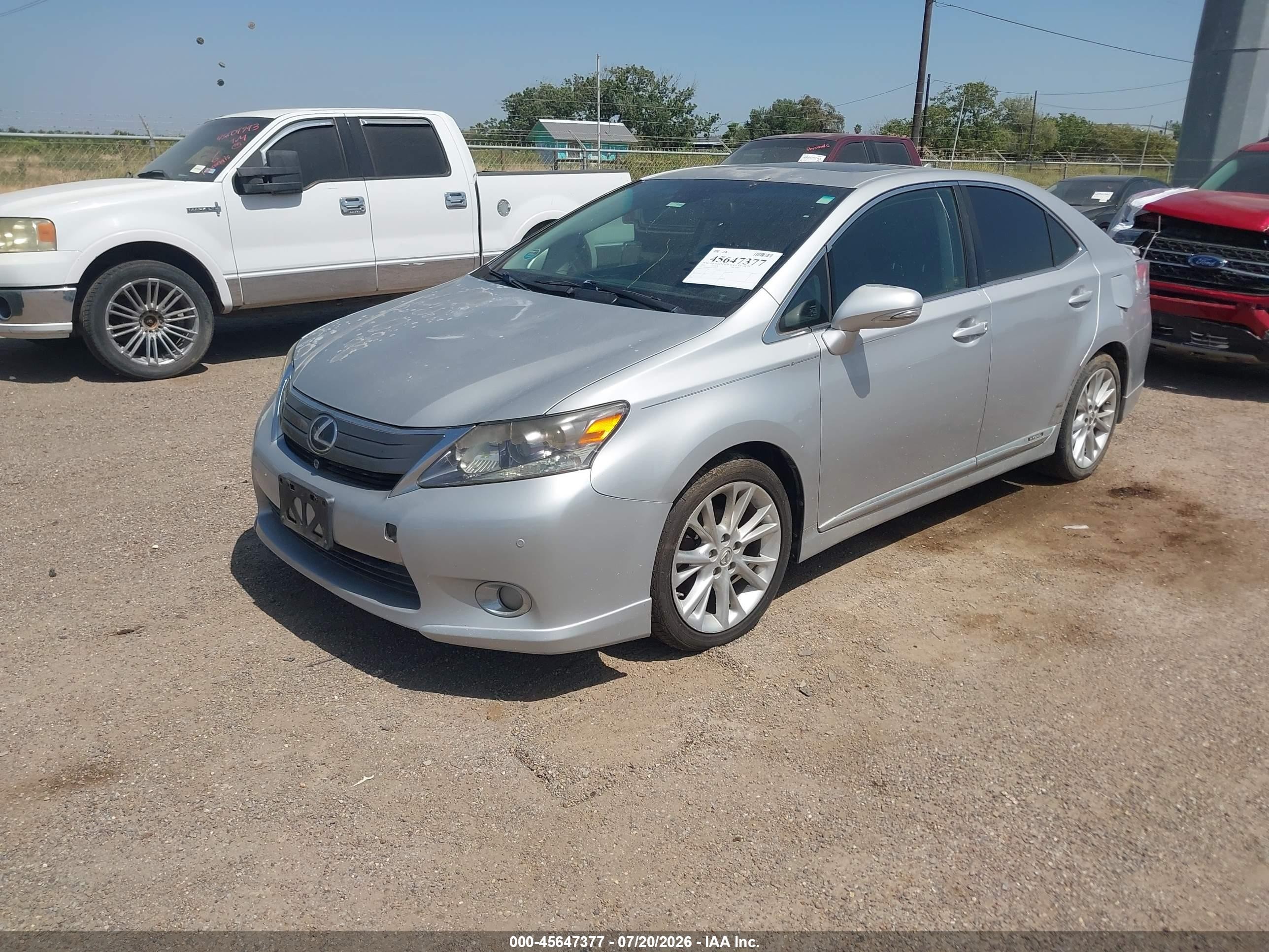2010 Lexus Hs 250h Premium Silver vin: JTHBB1BA6A2010602