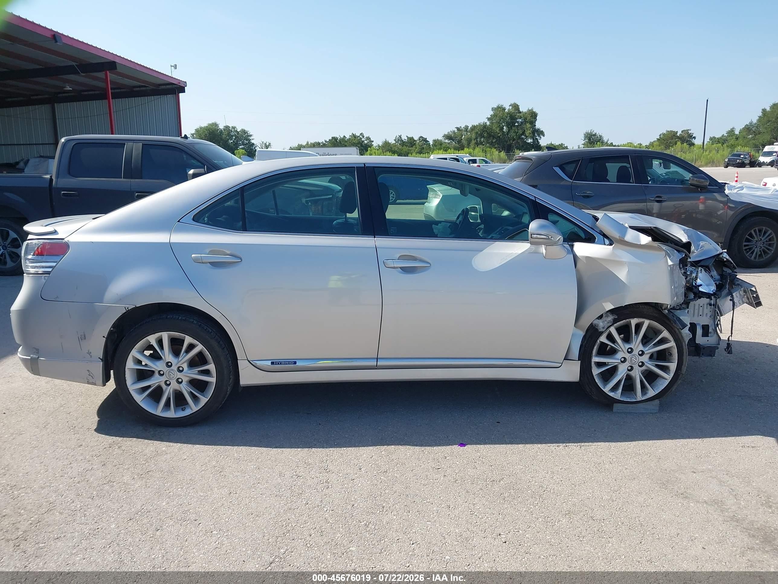 2010 Lexus Hs 250h Premium Silver vin: JTHBB1BA6A2018599
