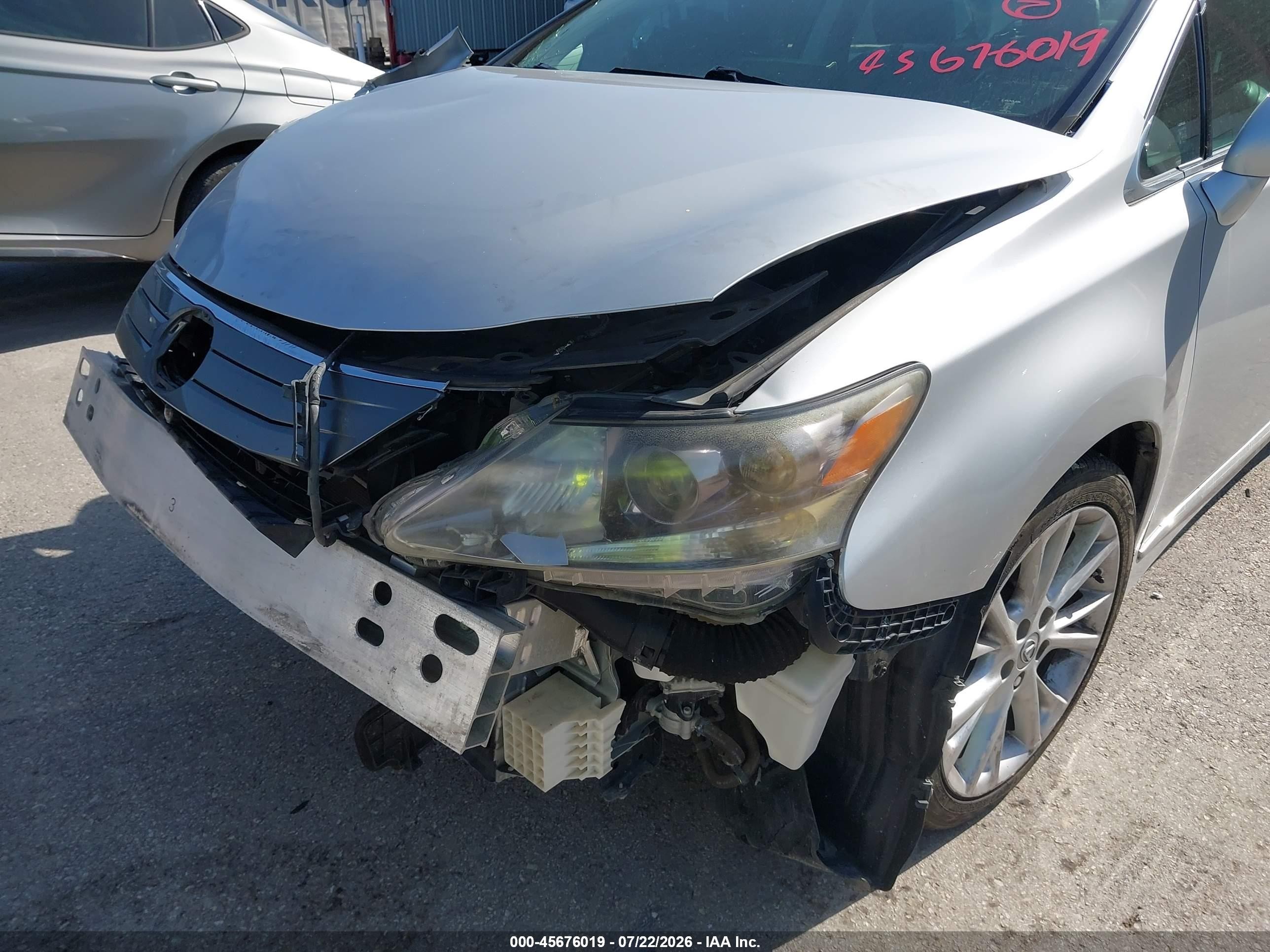 2010 Lexus Hs 250h Premium Silver vin: JTHBB1BA6A2018599