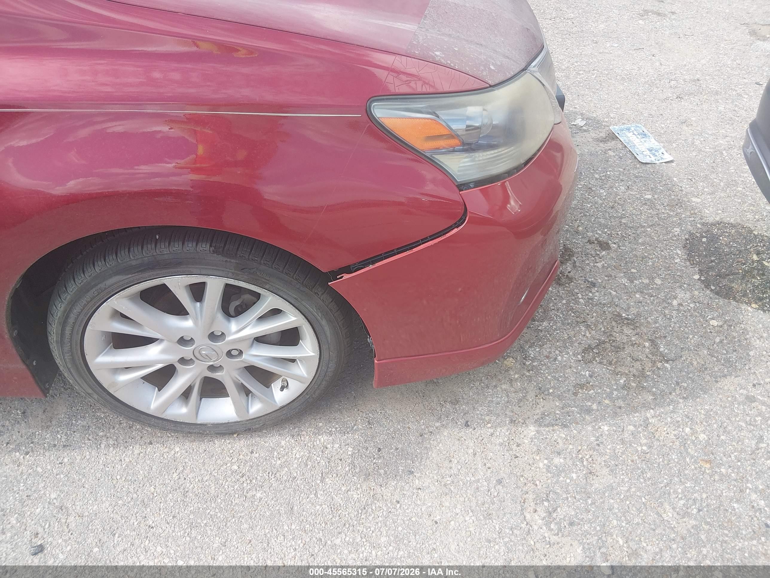 2010 Lexus Hs 250h Premium Red vin: JTHBB1BA6A2025651