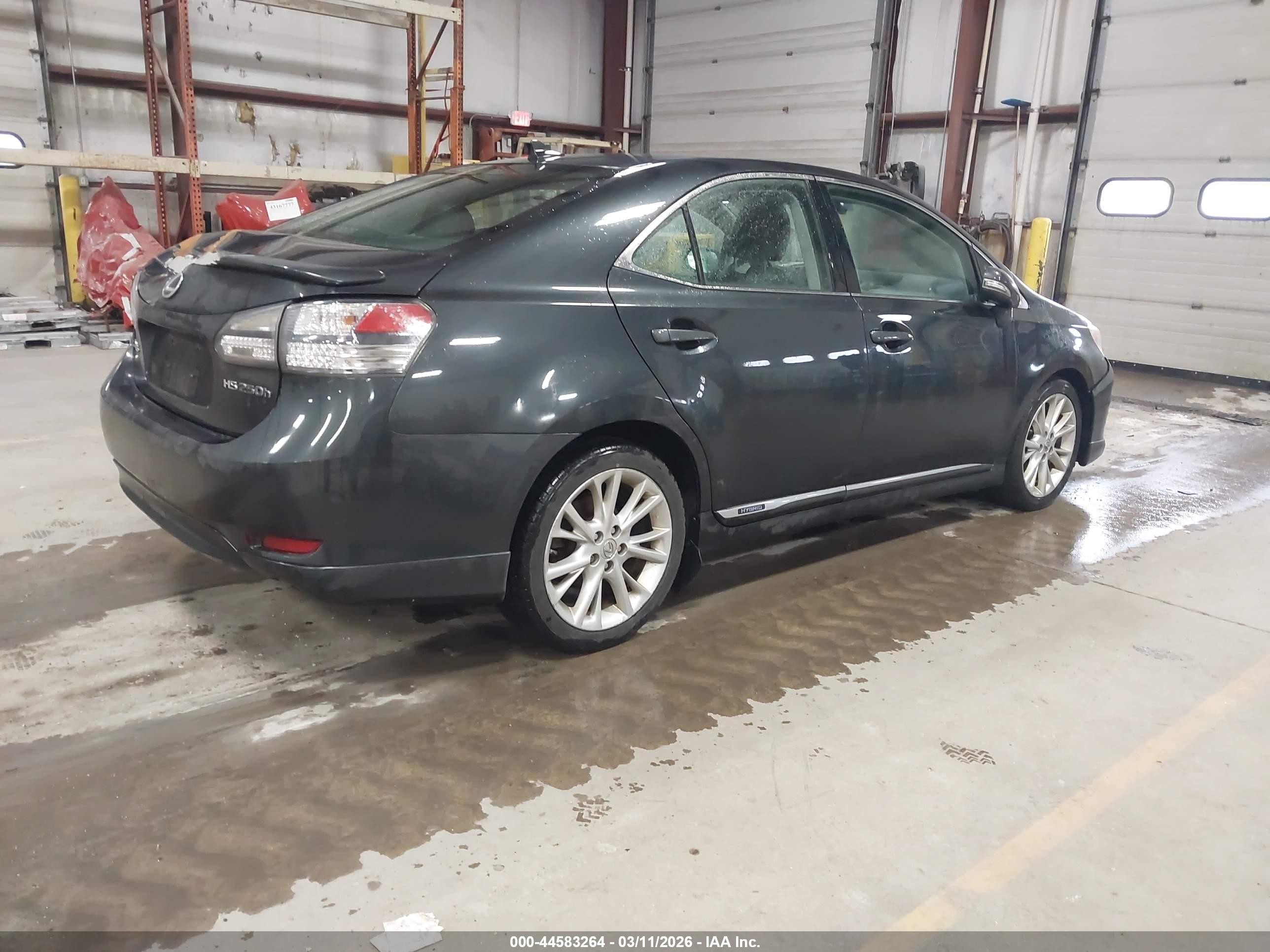 2010 Lexus Hs 250h Premium Gray vin: JTHBB1BA6A2027075