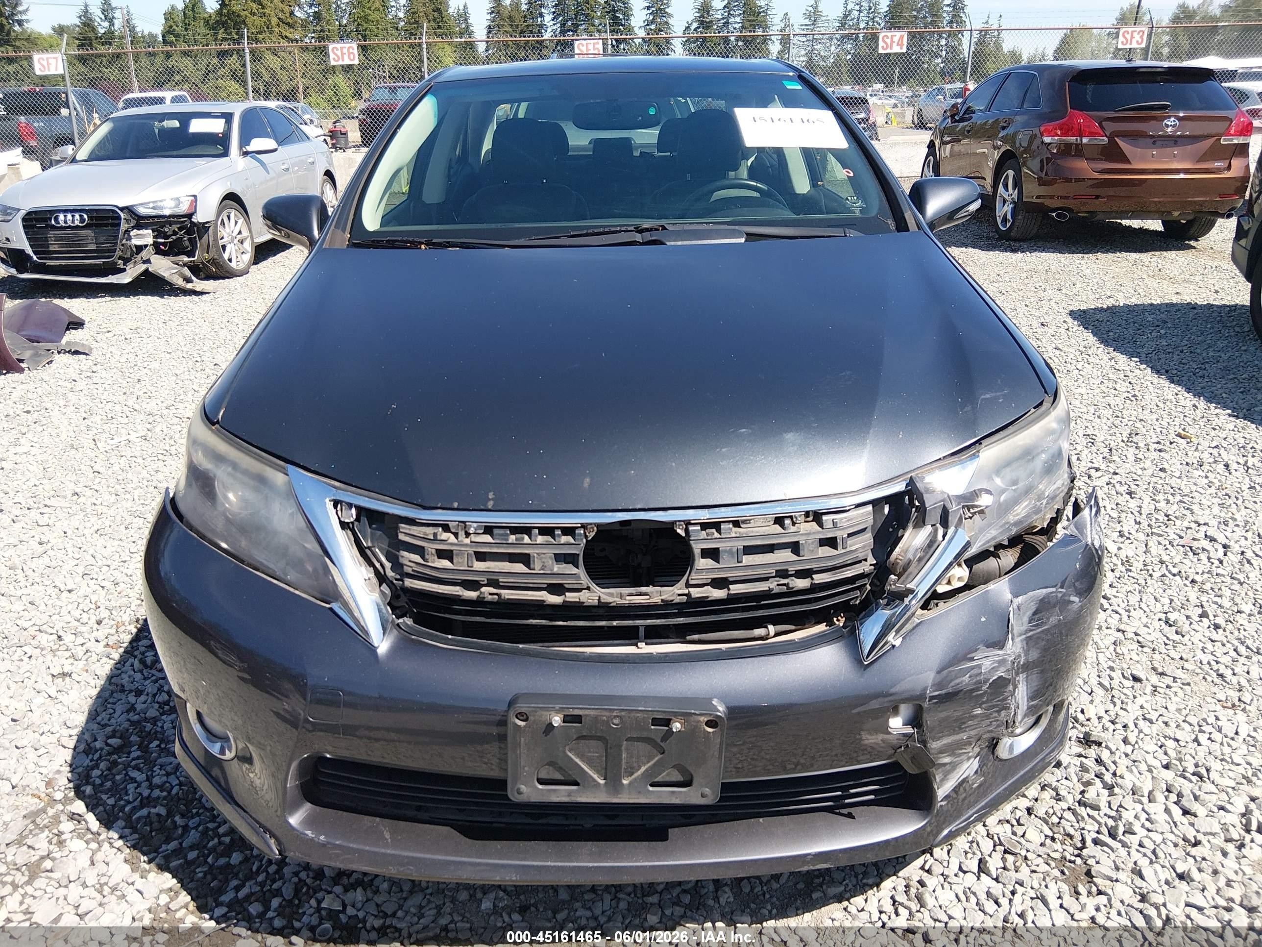 2010 Lexus Hs 250h   Gray vin: JTHBB1BA6A2036066