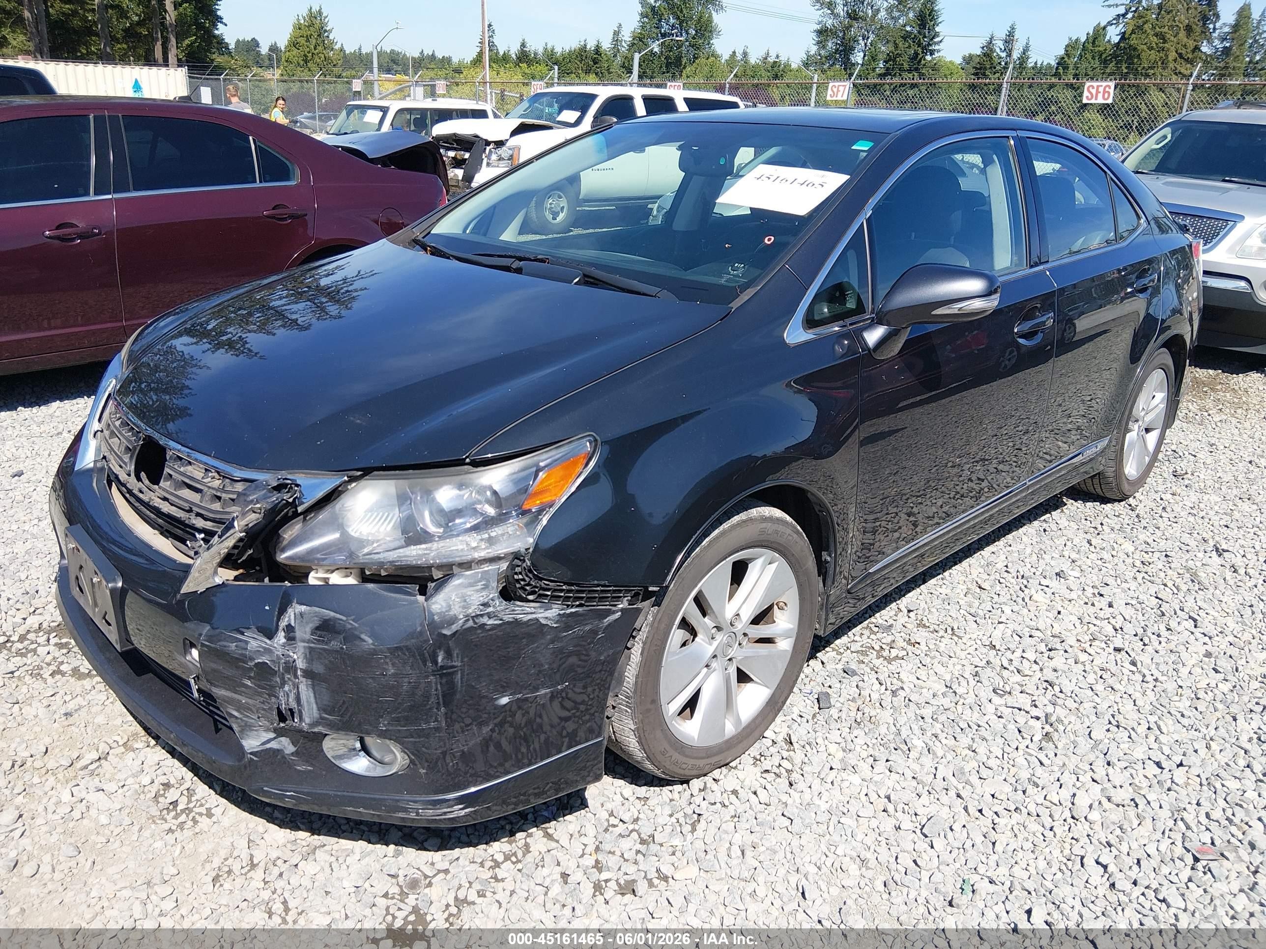 2010 Lexus Hs 250h   Gray vin: JTHBB1BA6A2036066