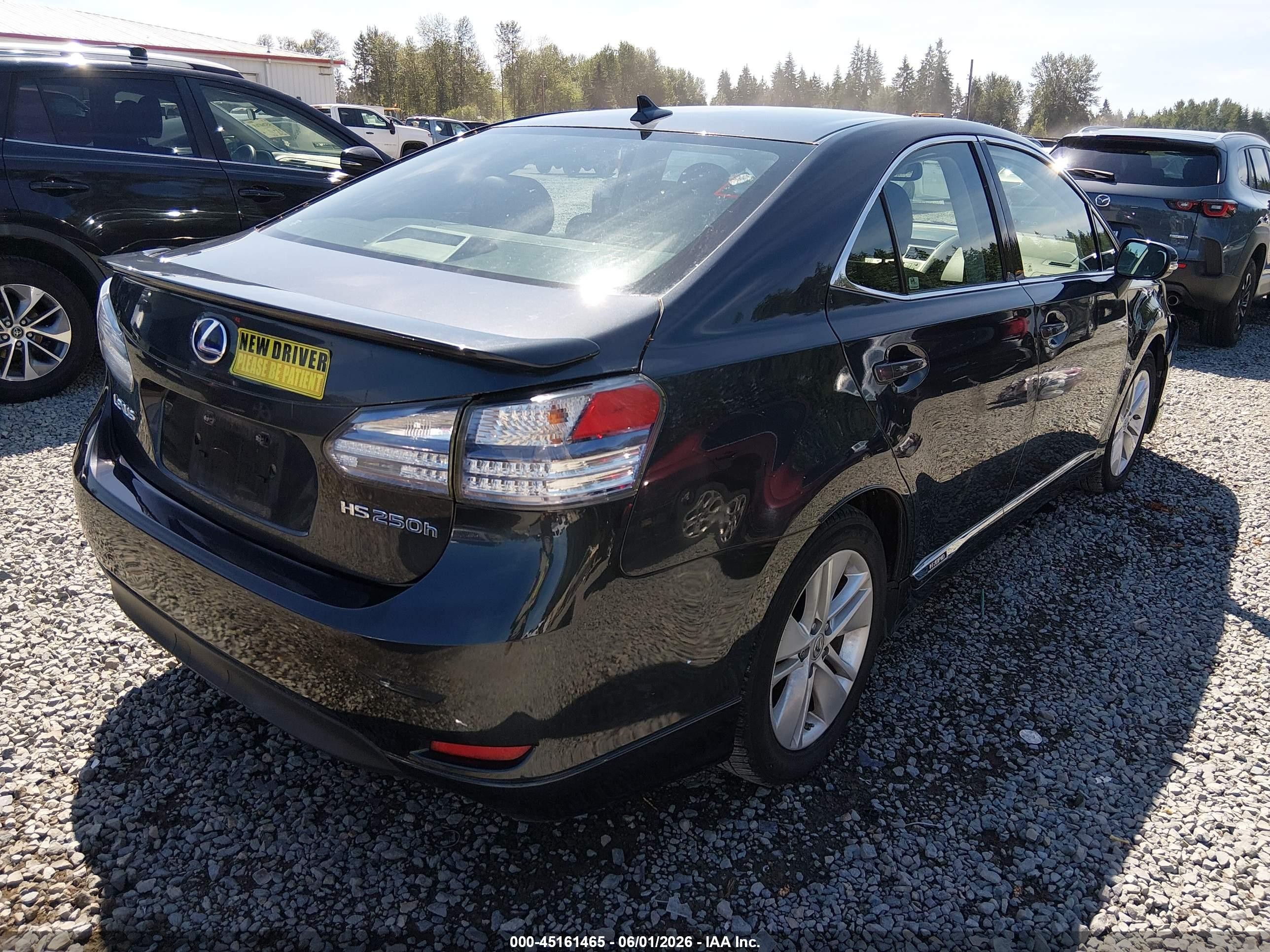 2010 Lexus Hs 250h   Gray vin: JTHBB1BA6A2036066