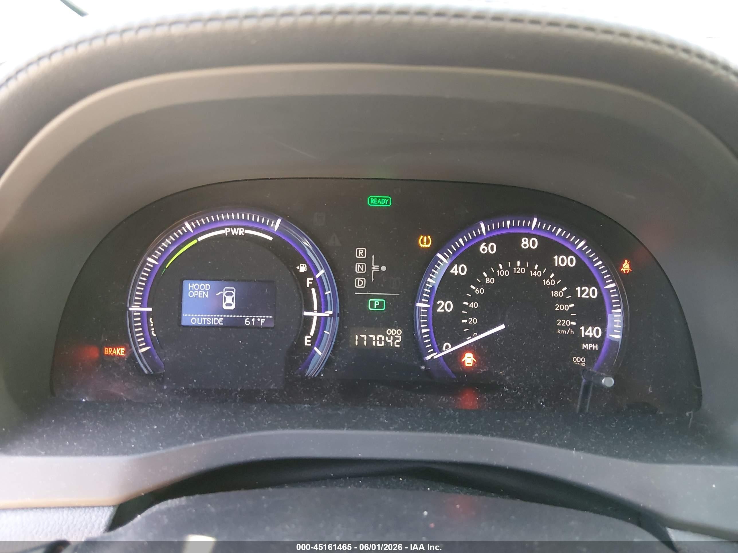 2010 Lexus Hs 250h   Gray vin: JTHBB1BA6A2036066