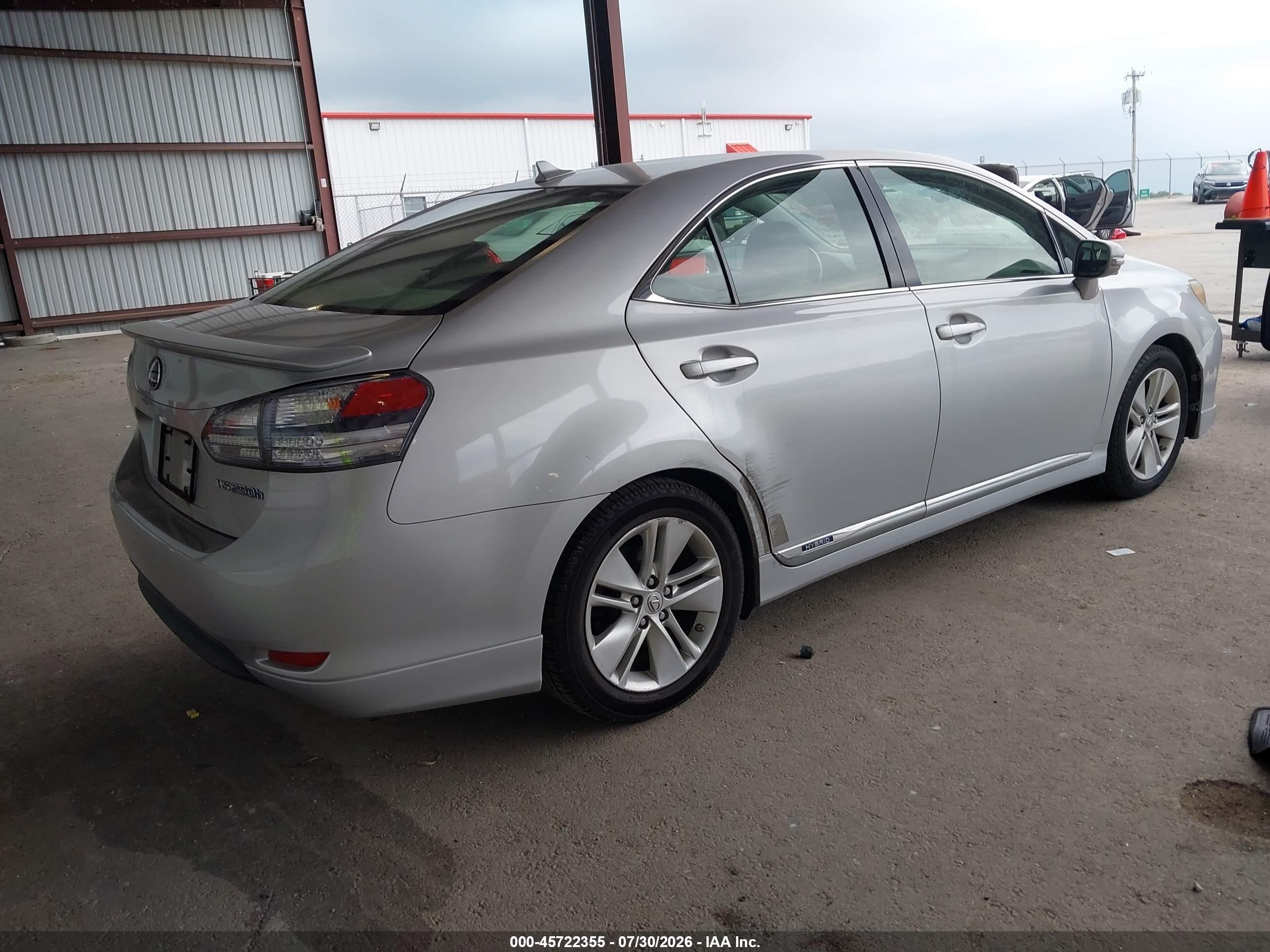 2011 Lexus Hs 250h   Gray vin: JTHBB1BA6B2044721