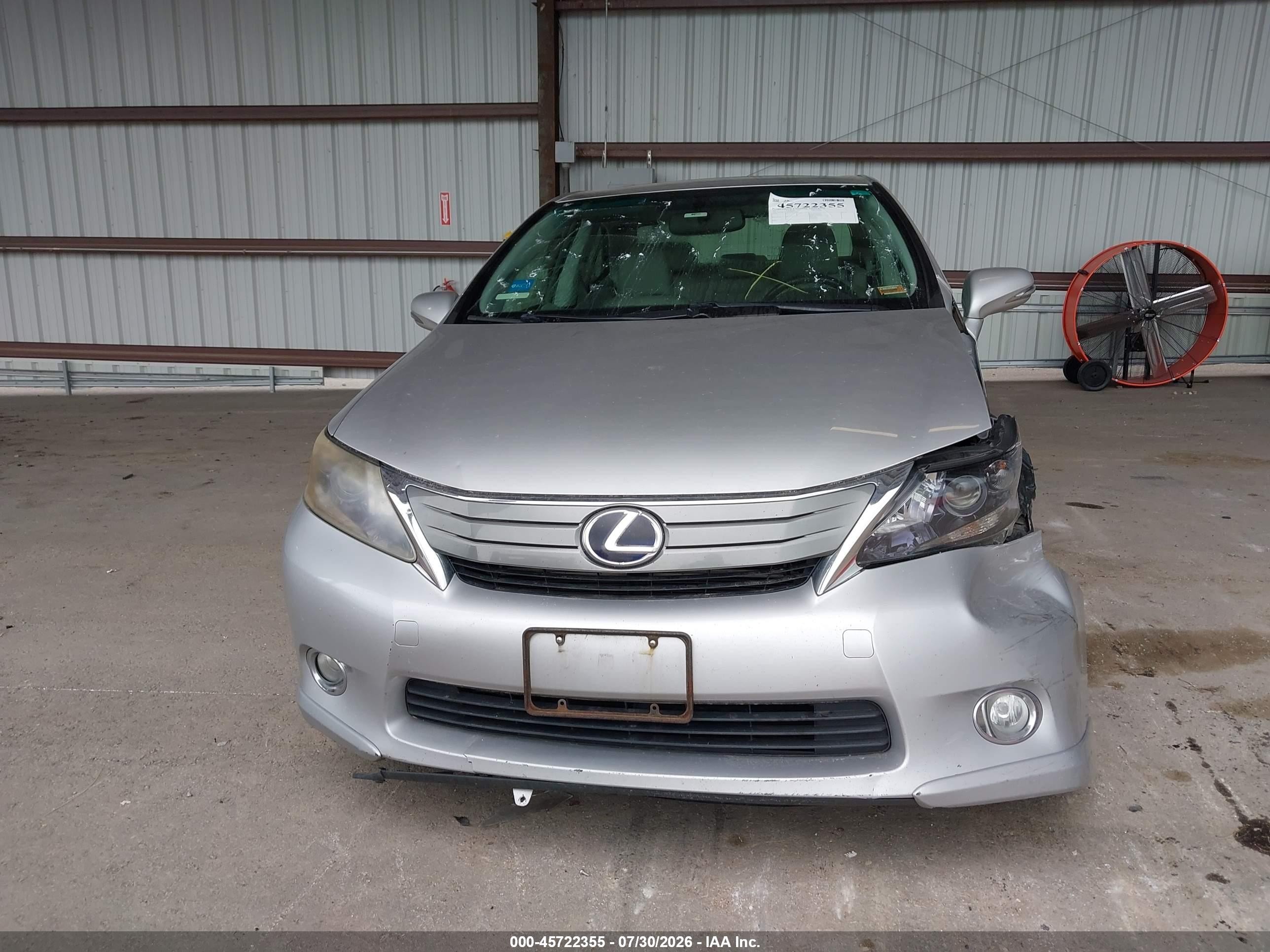 2011 Lexus Hs 250h   Gray vin: JTHBB1BA6B2044721