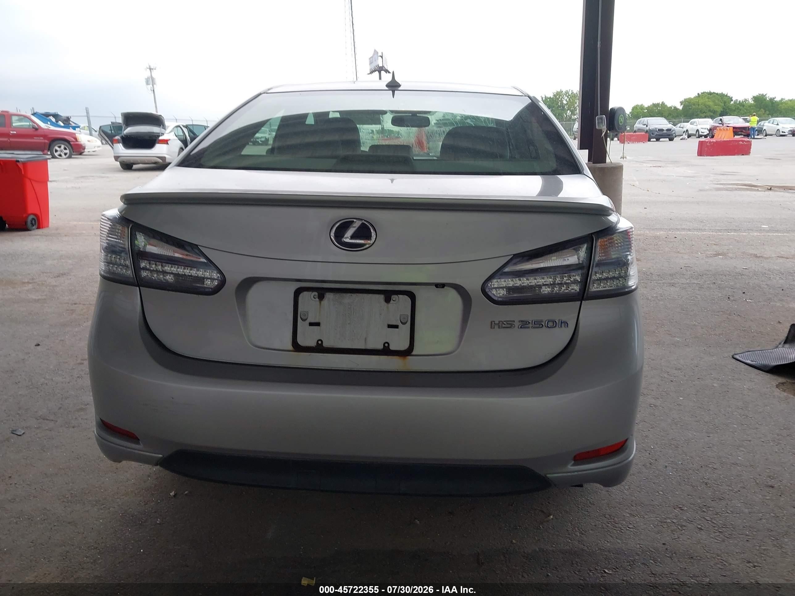 2011 Lexus Hs 250h   Gray vin: JTHBB1BA6B2044721