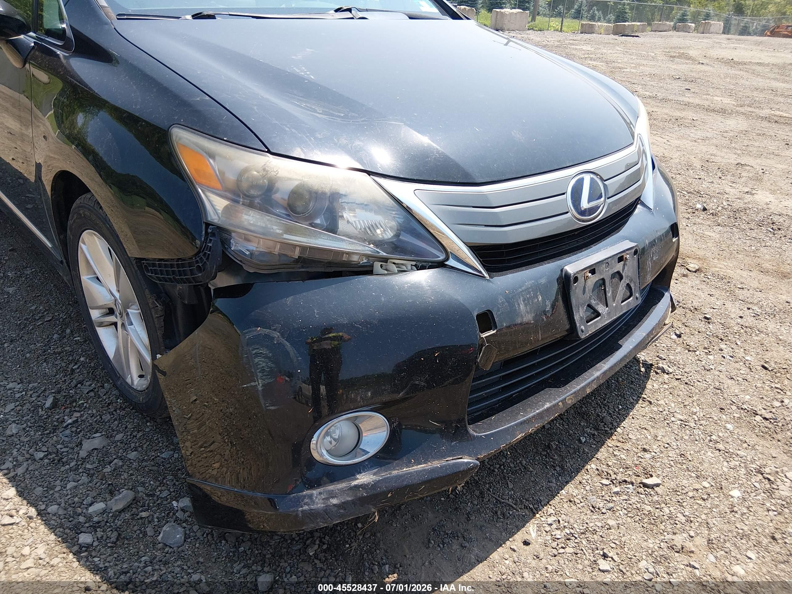 2011 Lexus Hs 250h   Black vin: JTHBB1BA6B2046825