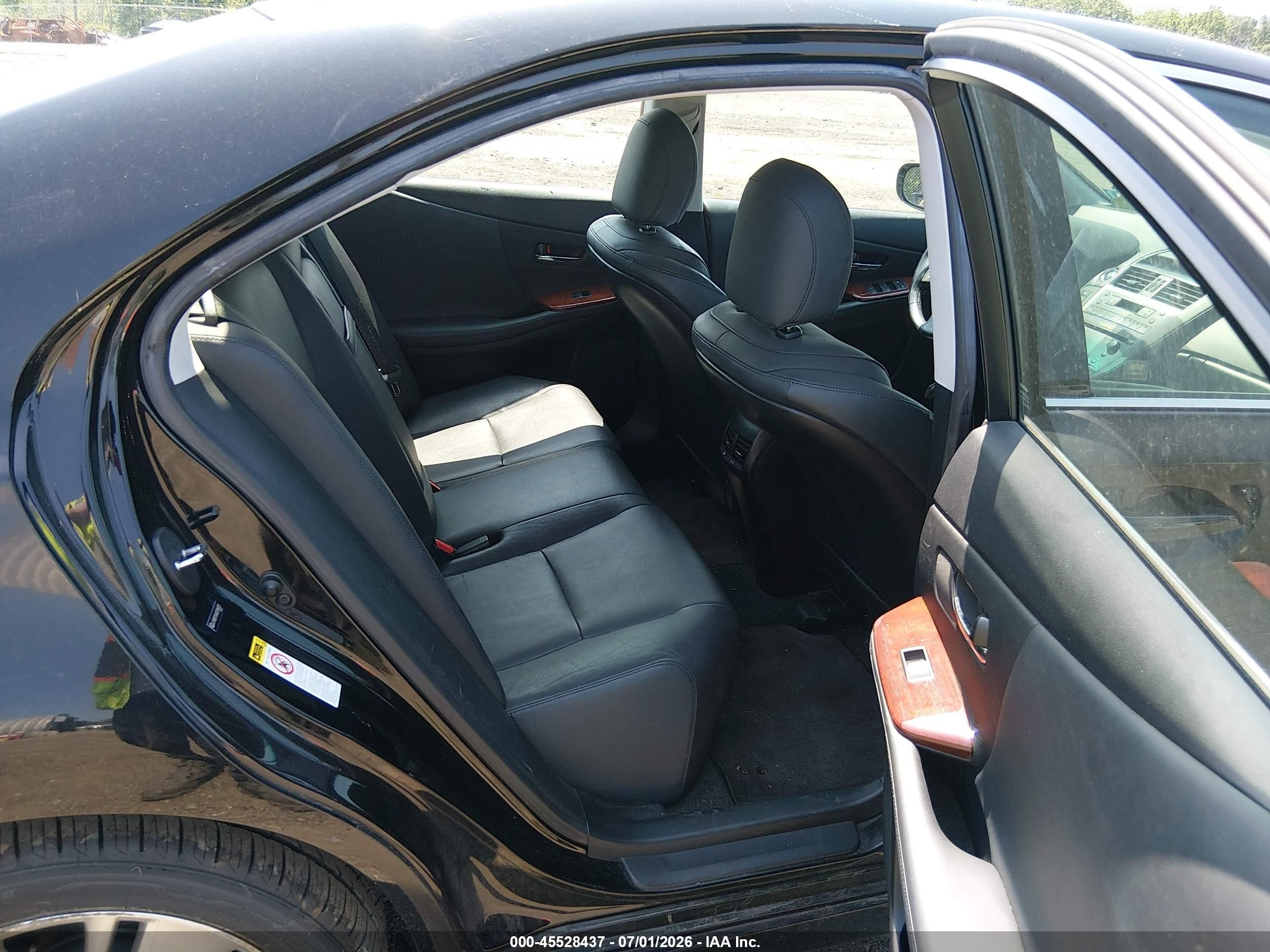 2011 Lexus Hs 250h   Black vin: JTHBB1BA6B2046825