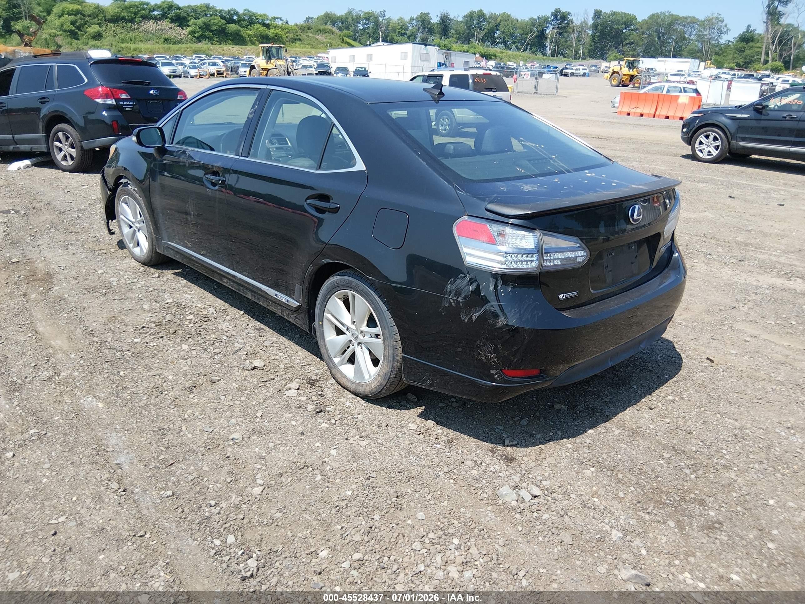 2011 Lexus Hs 250h   Black vin: JTHBB1BA6B2046825