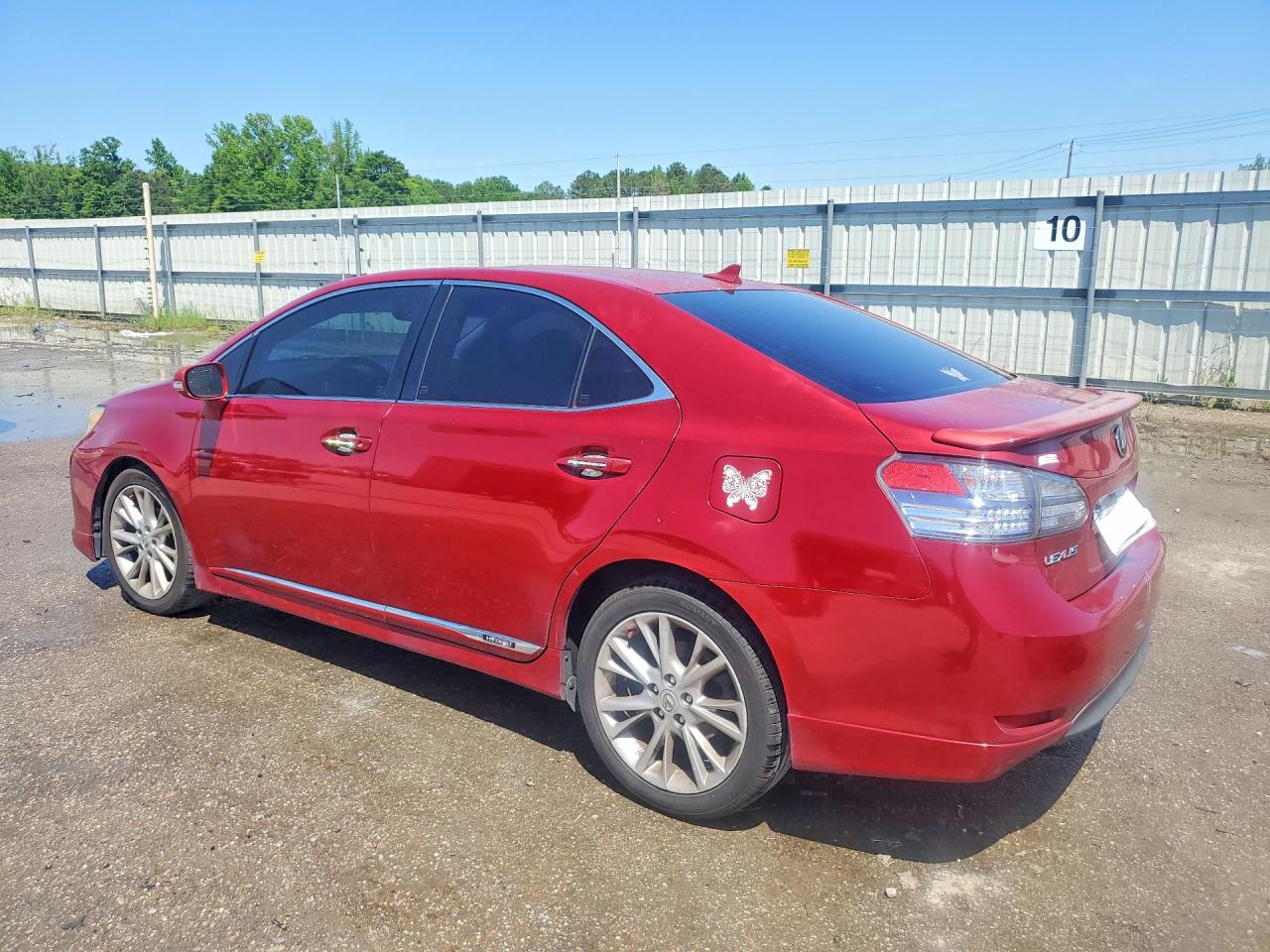 2010 Lexus Hs 250h Red vin: JTHBB1BA7A2001178