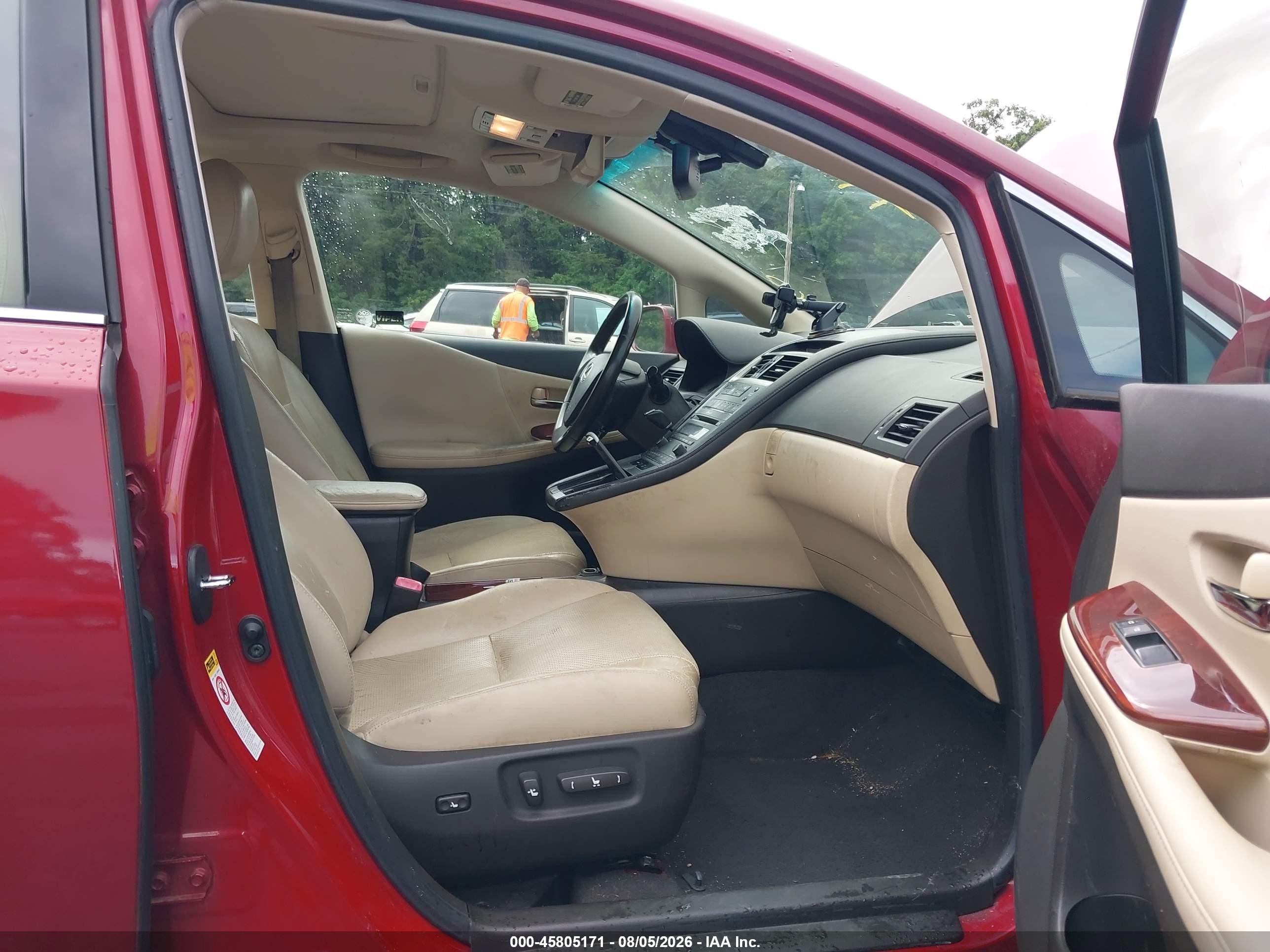 2010 Lexus Hs 250h Premium Red vin: JTHBB1BA7A2012228
