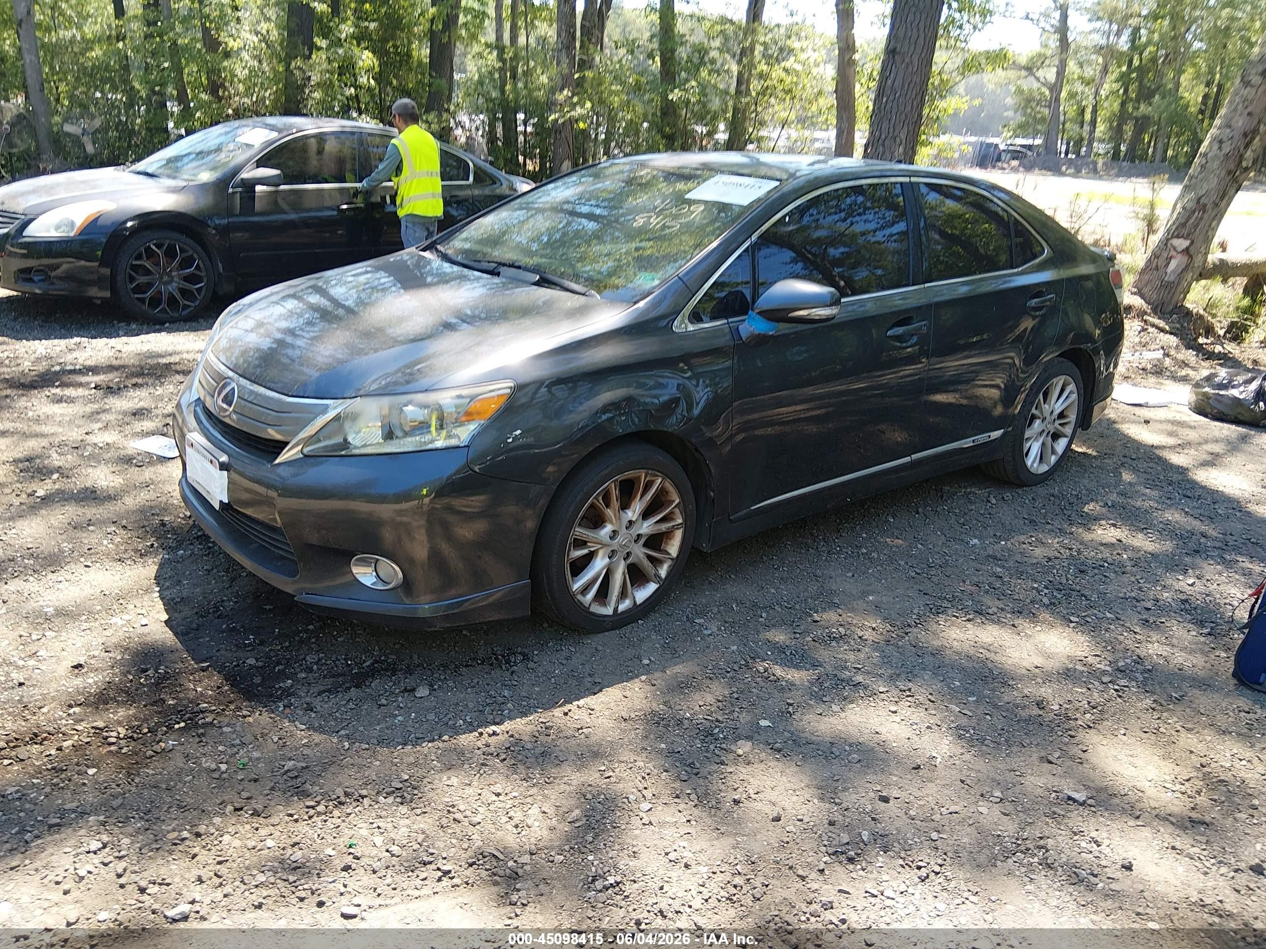 2010 Lexus Hs 250h Premium Gray vin: JTHBB1BA7A2014609