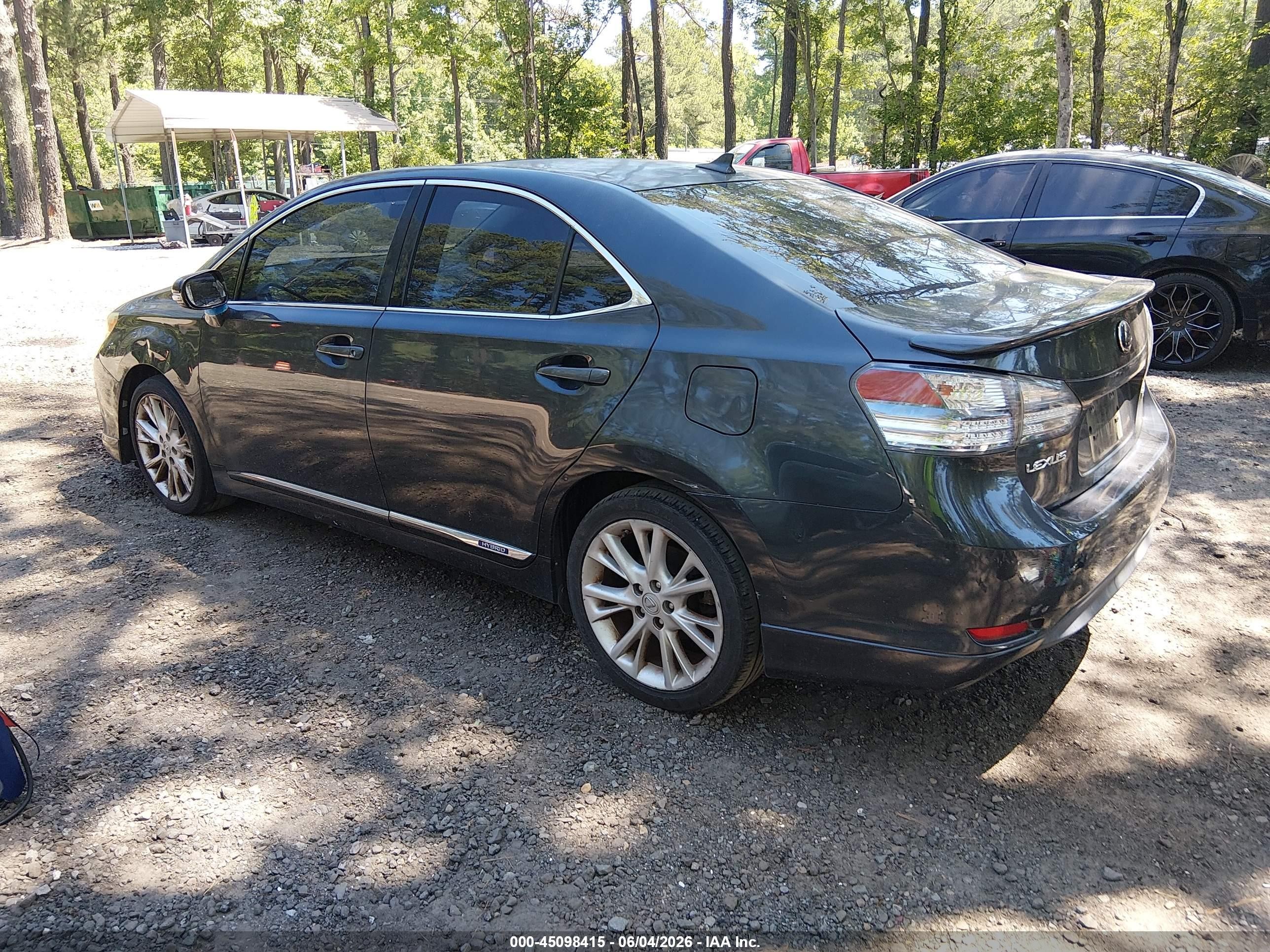 2010 Lexus Hs 250h Premium Gray vin: JTHBB1BA7A2014609