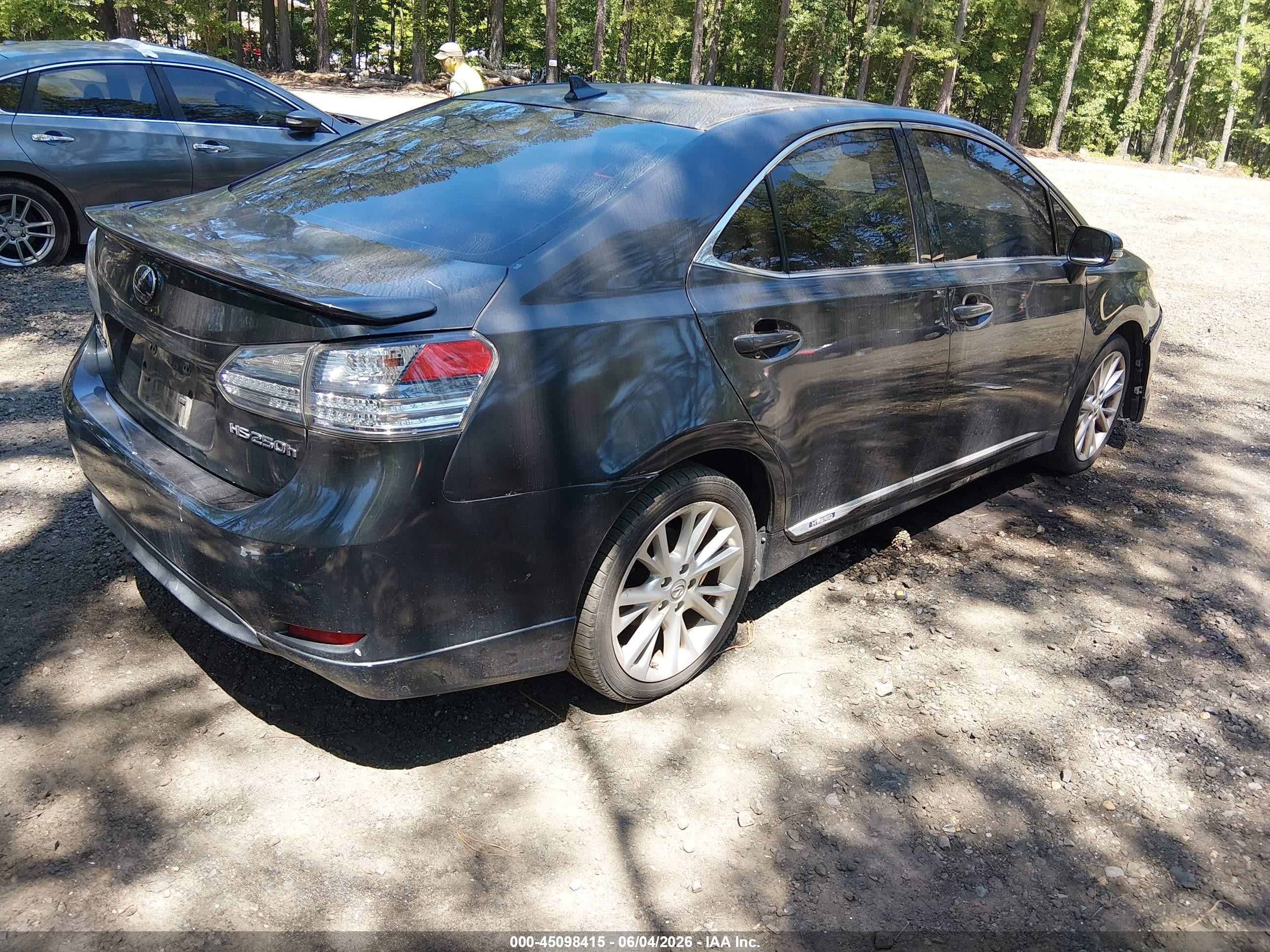 2010 Lexus Hs 250h Premium Gray vin: JTHBB1BA7A2014609