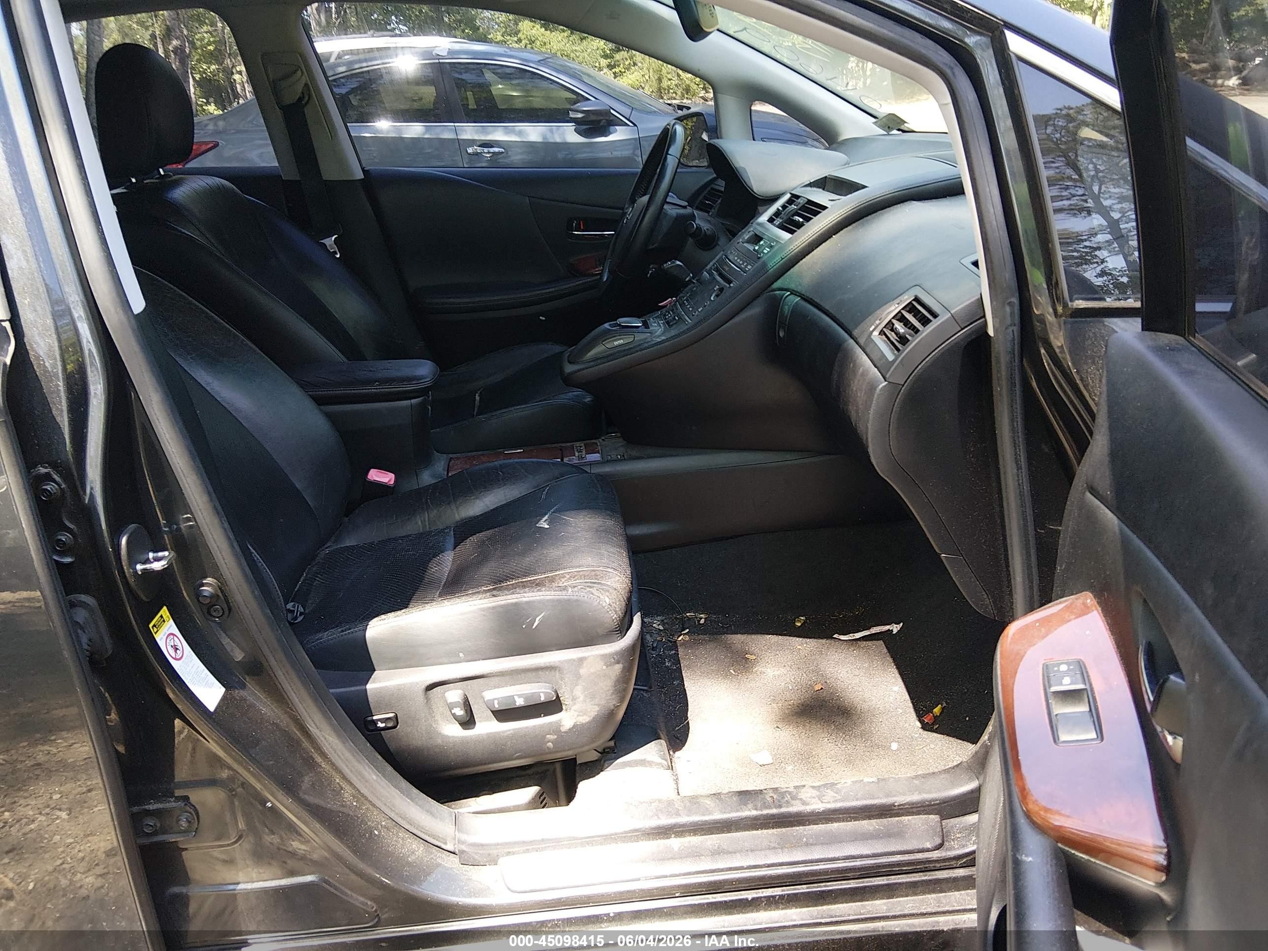 2010 Lexus Hs 250h Premium Gray vin: JTHBB1BA7A2014609