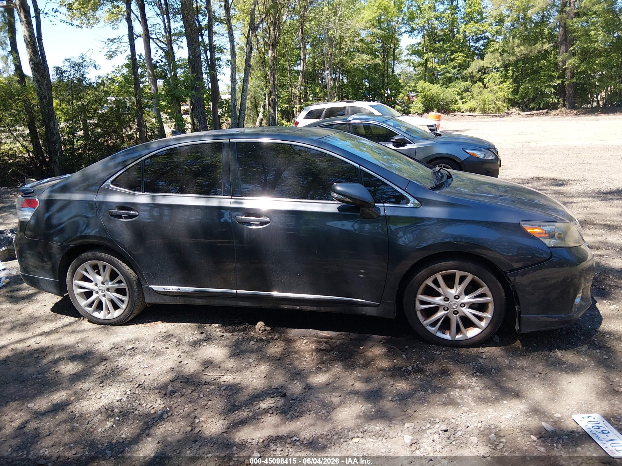2010 Lexus Hs 250h Premium Gray vin: JTHBB1BA7A2014609