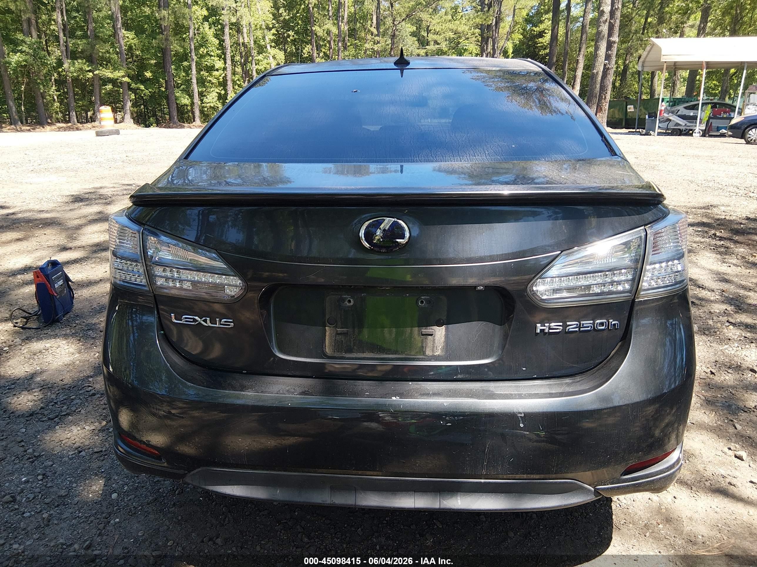 2010 Lexus Hs 250h Premium Gray vin: JTHBB1BA7A2014609