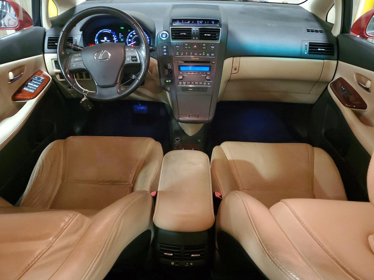 2010 Lexus Hs 250h Red vin: JTHBB1BA7A2022807