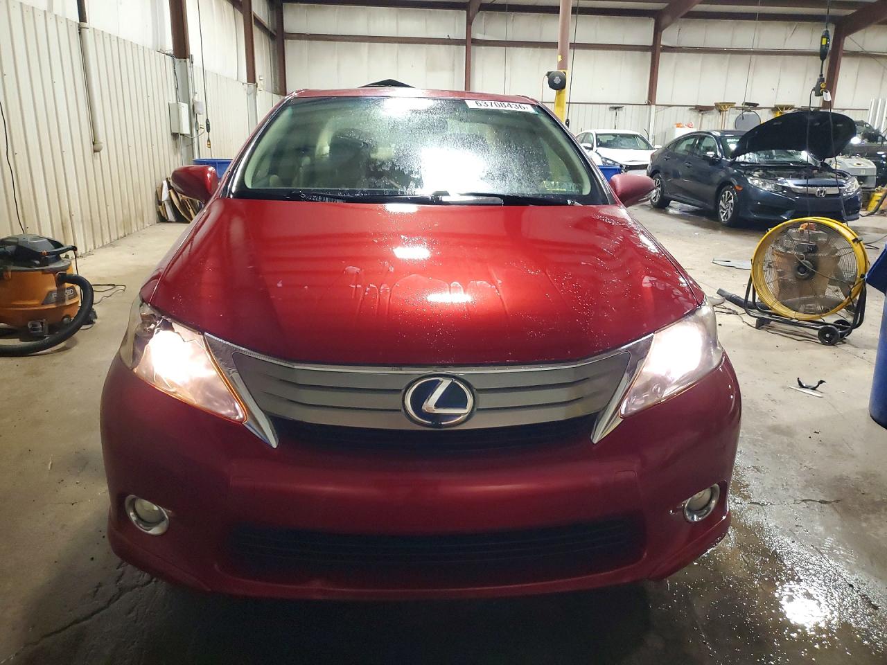 2010 Lexus Hs 250h Red vin: JTHBB1BA7A2022807