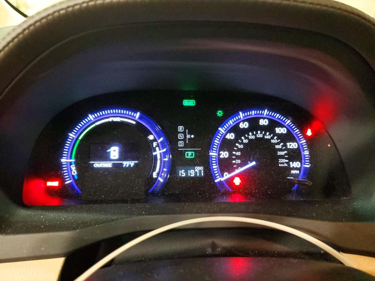 2010 Lexus Hs 250h Red vin: JTHBB1BA7A2022807