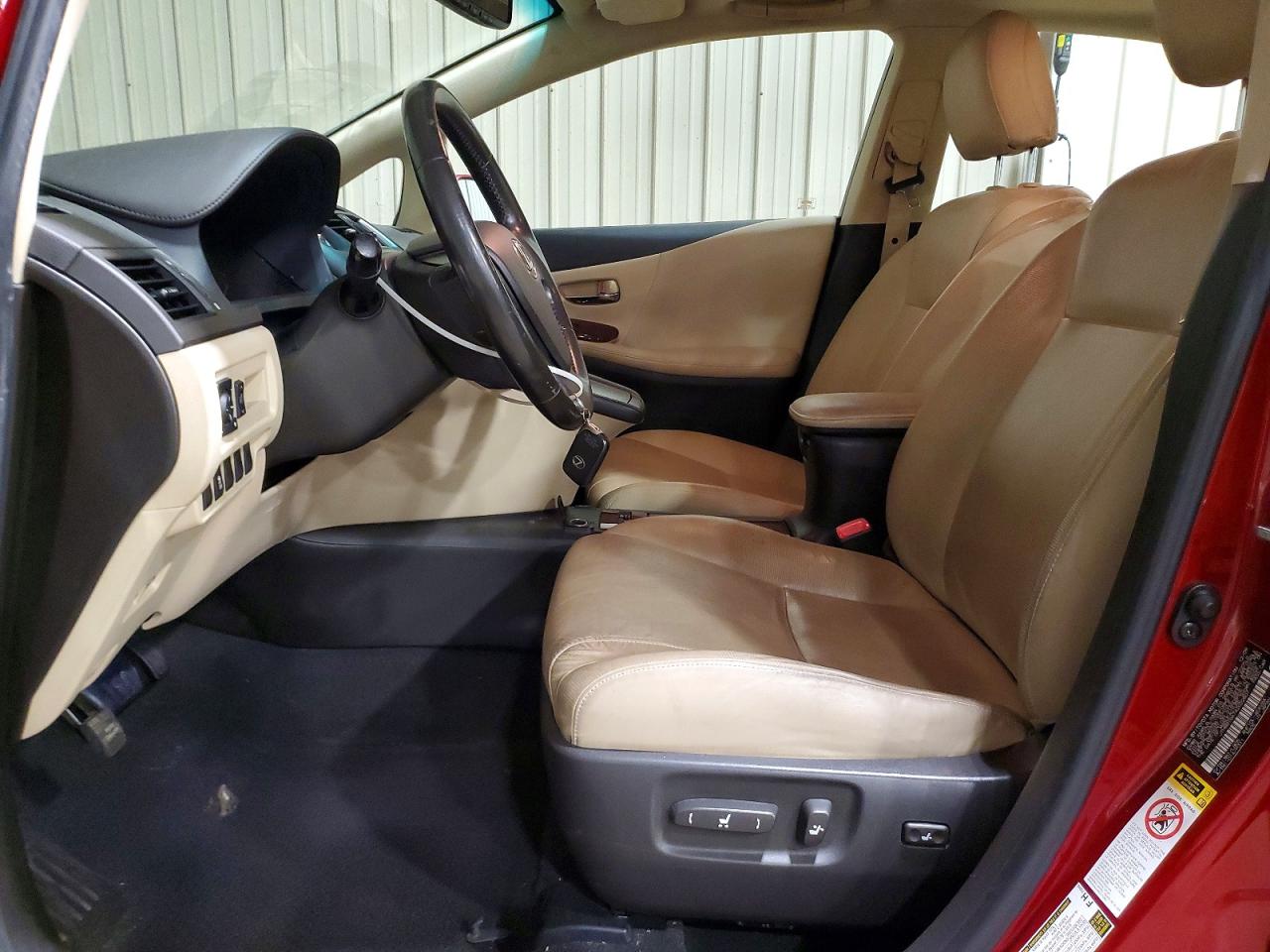 2010 Lexus Hs 250h Red vin: JTHBB1BA7A2022807