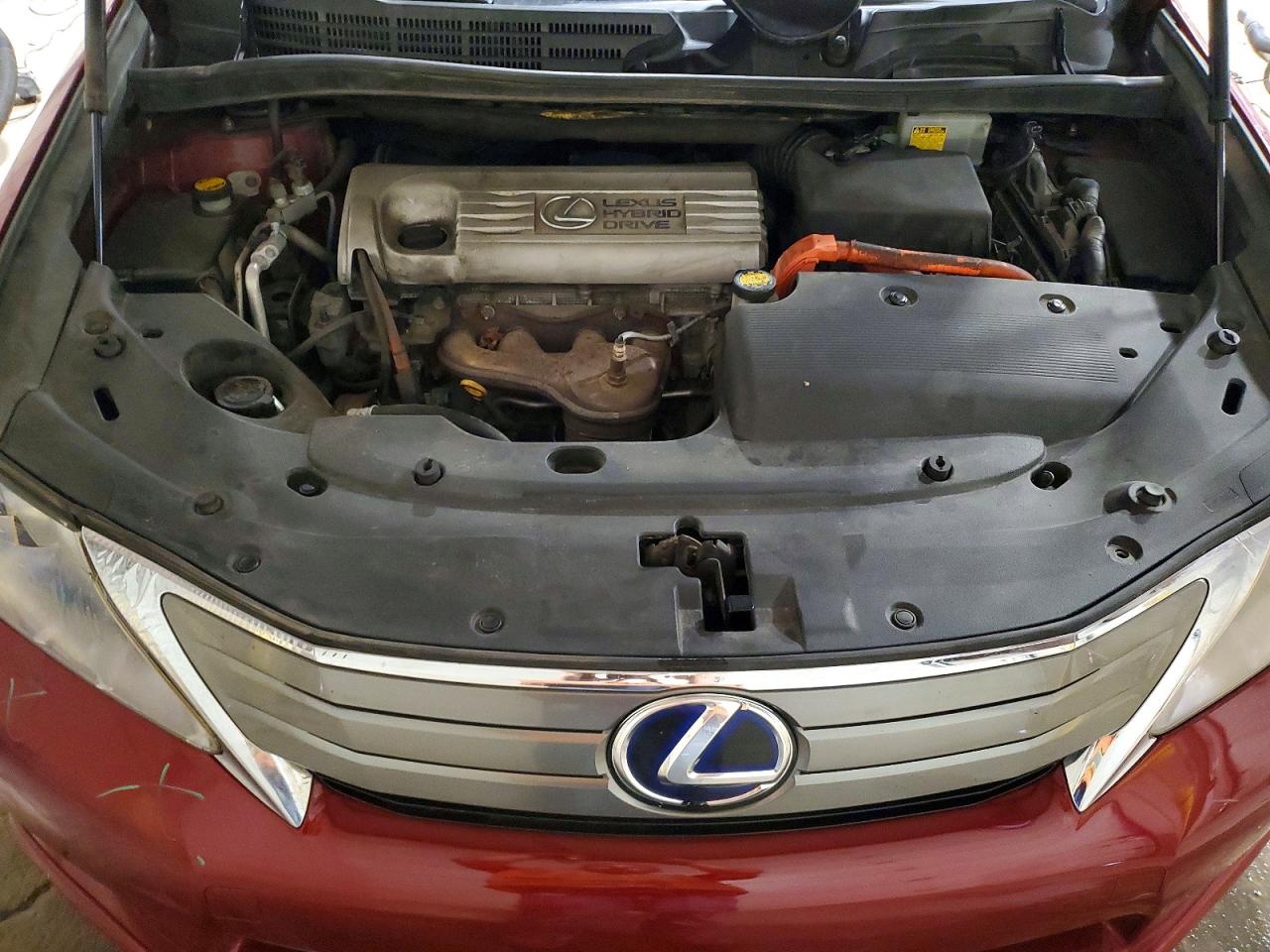 2010 Lexus Hs 250h Red vin: JTHBB1BA7A2022807