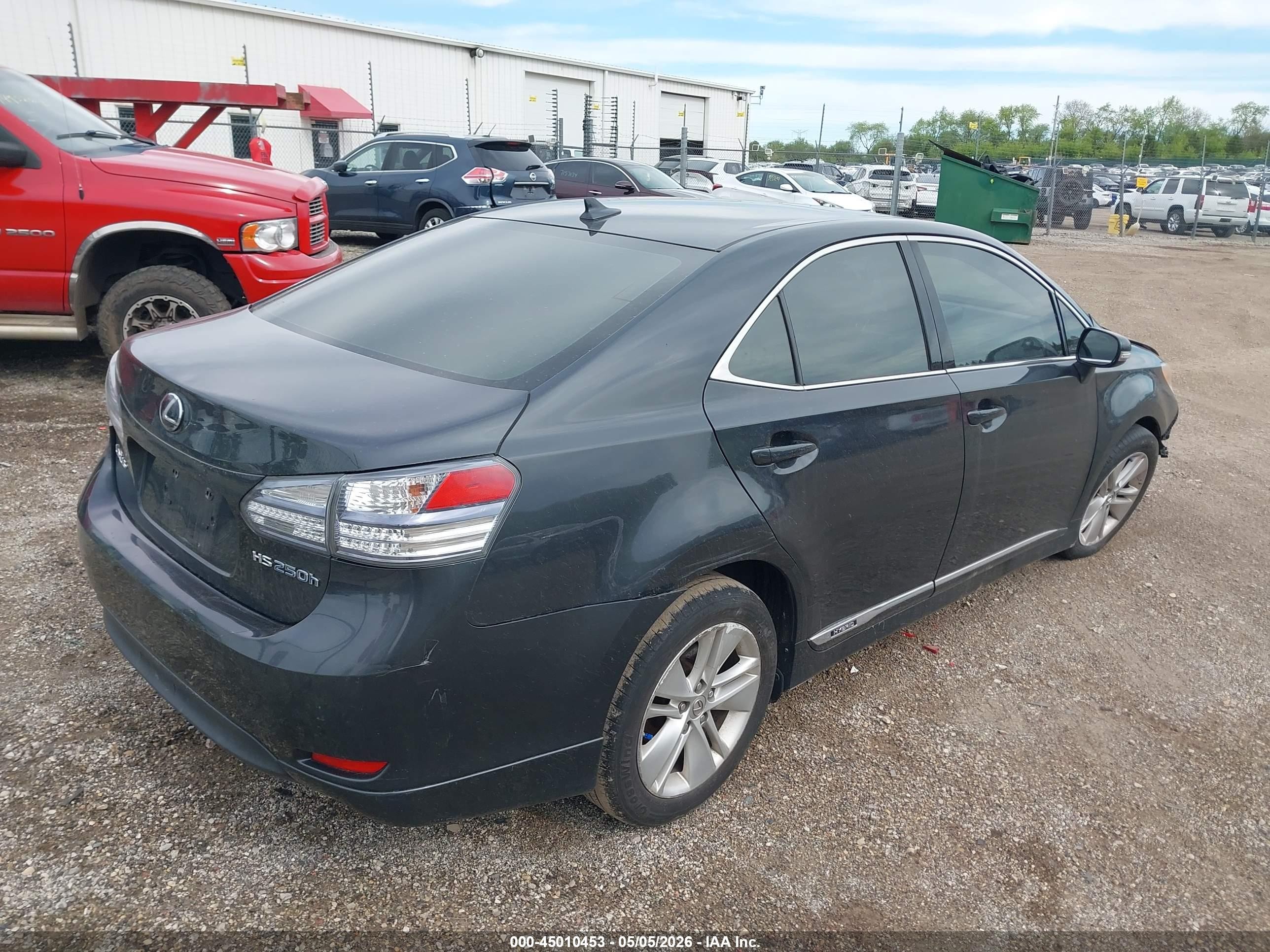 2010 Lexus Hs 250h Premium Gray vin: JTHBB1BA7A2025593