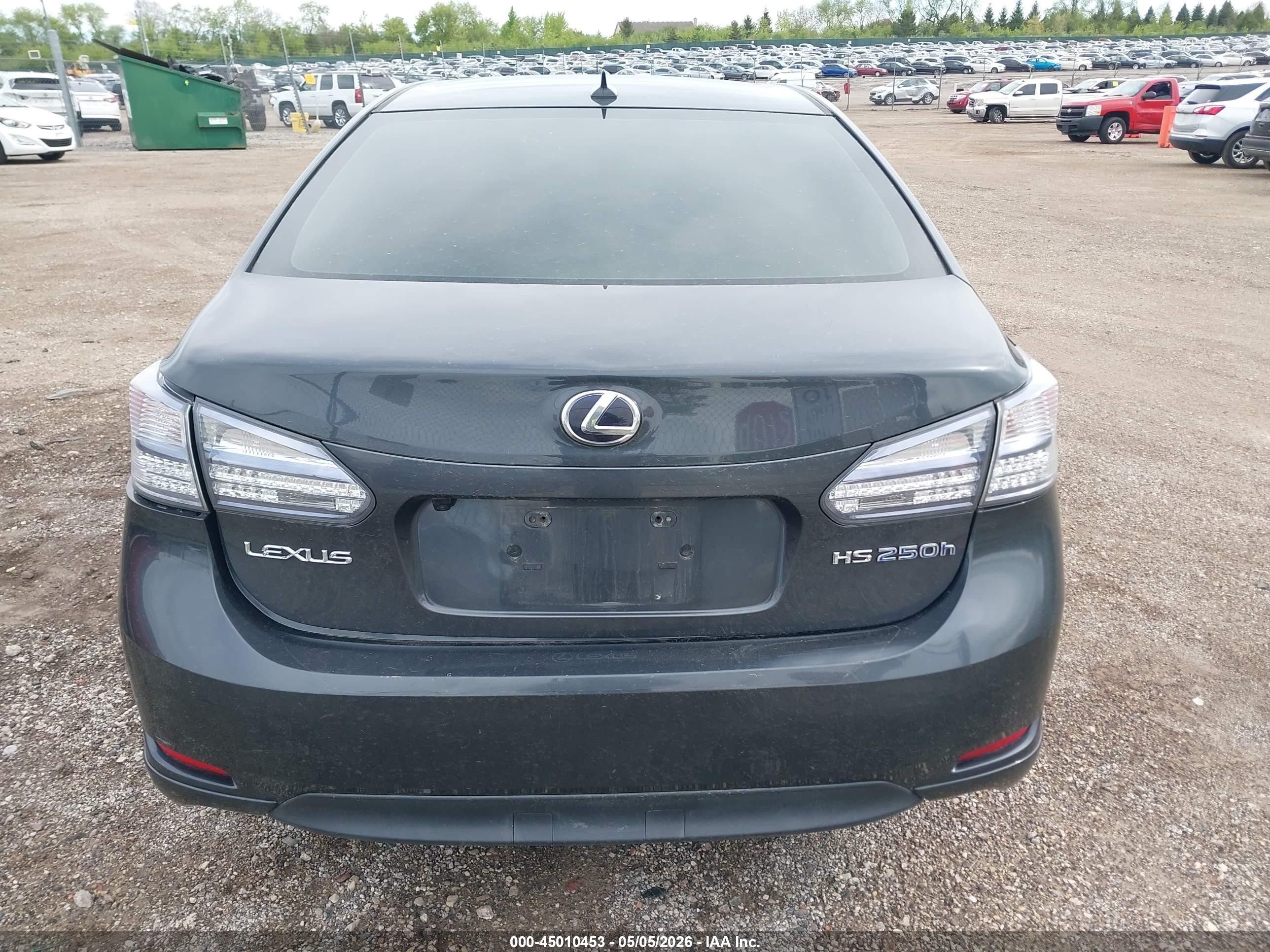 2010 Lexus Hs 250h Premium Gray vin: JTHBB1BA7A2025593