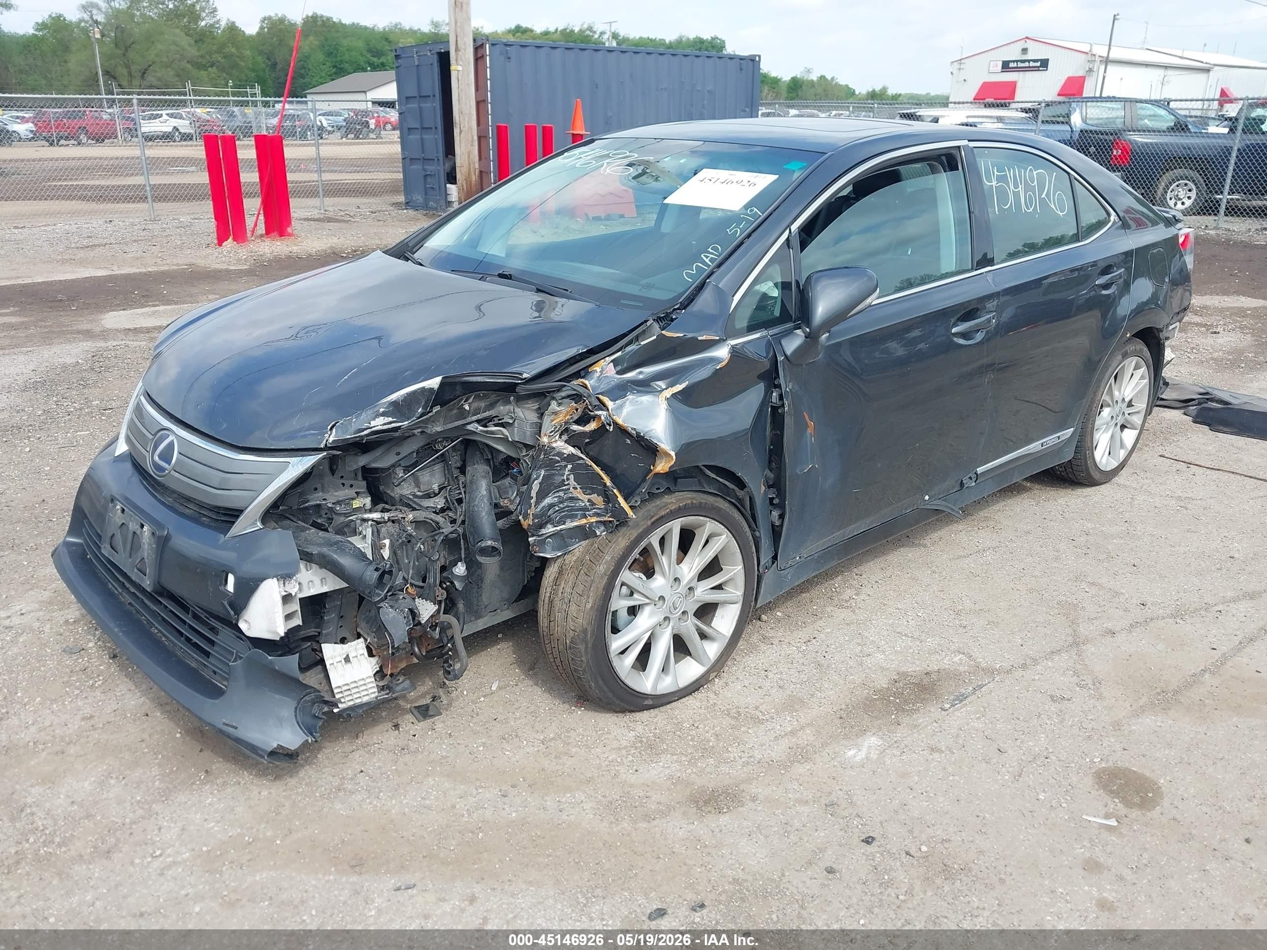 2010 Lexus Hs 250h Premium Black vin: JTHBB1BA7A2035024