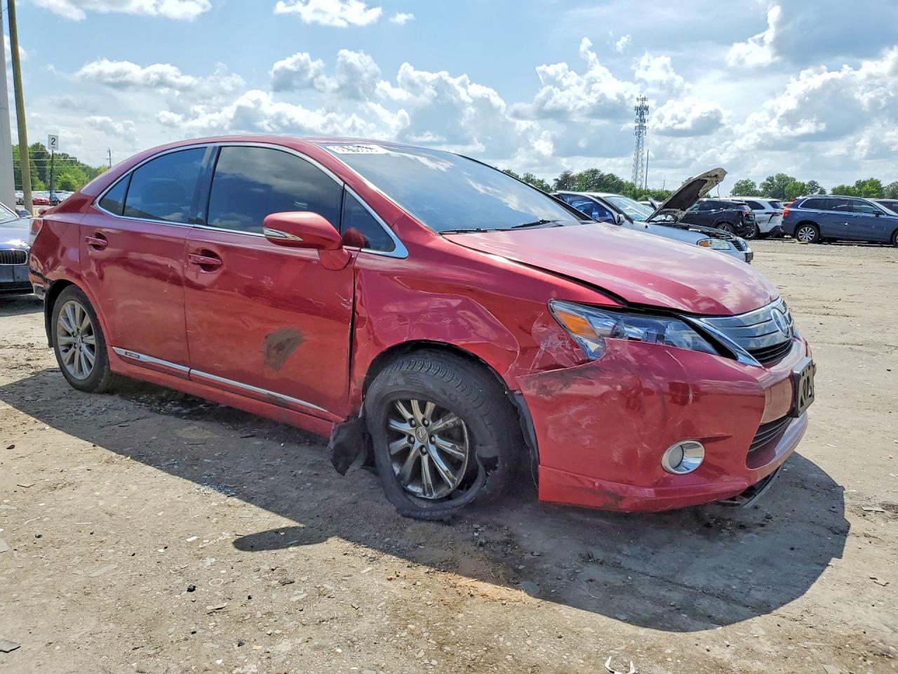 2010 Lexus Hs 250h Red vin: JTHBB1BA7A2035251