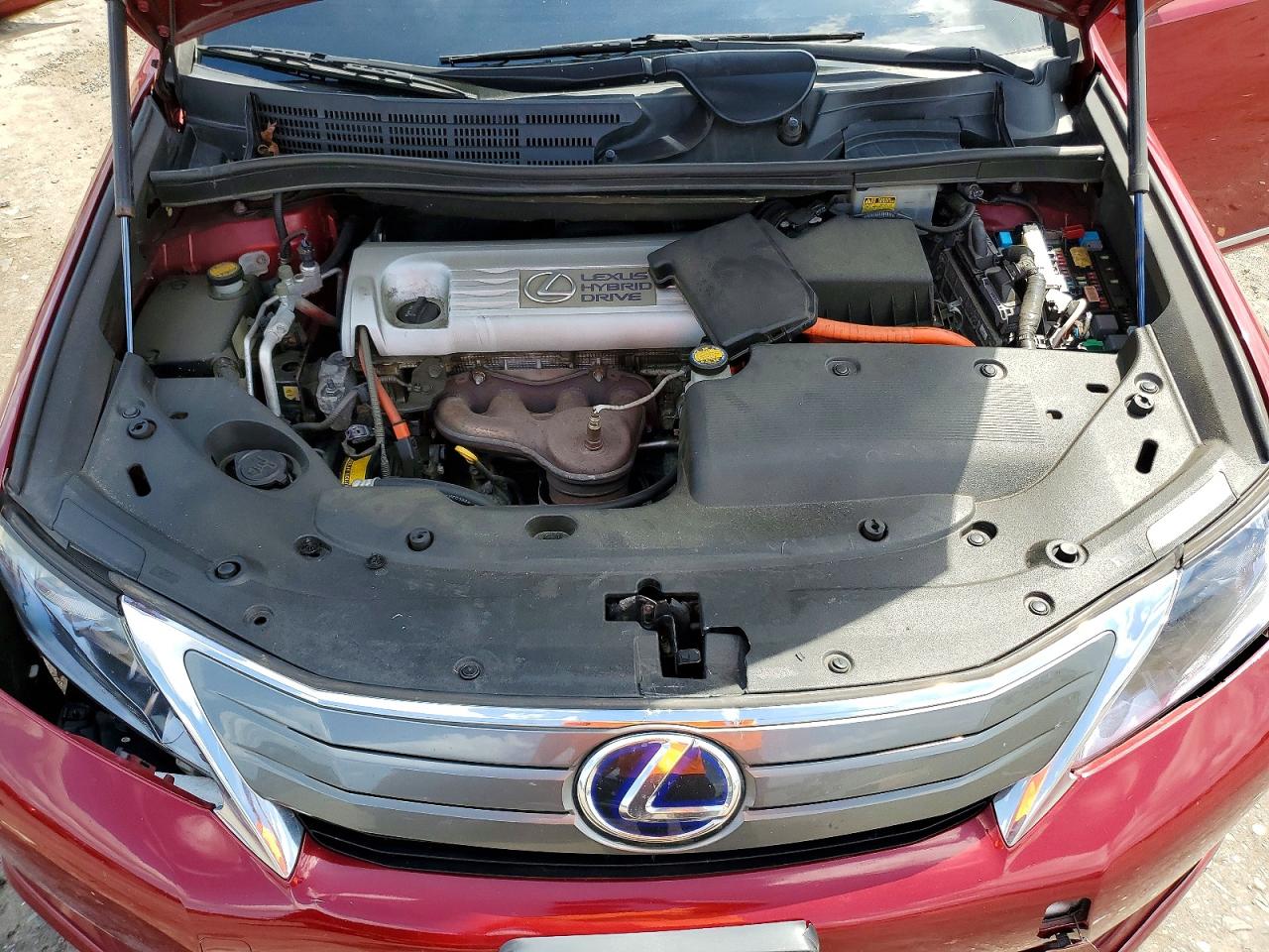 2010 Lexus Hs 250h Red vin: JTHBB1BA7A2035251