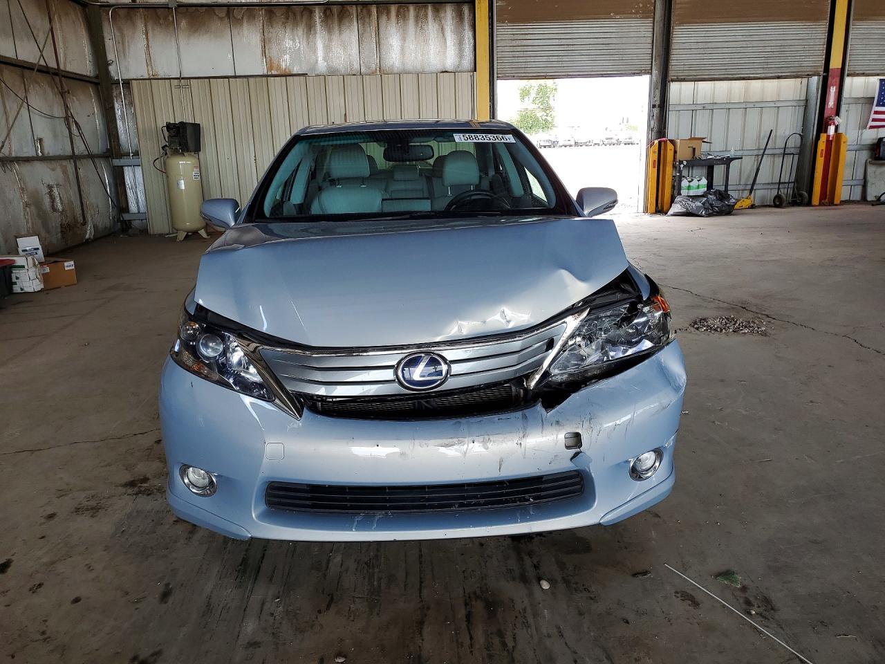 2010 Lexus Hs 250h Silver vin: JTHBB1BA8A2002677