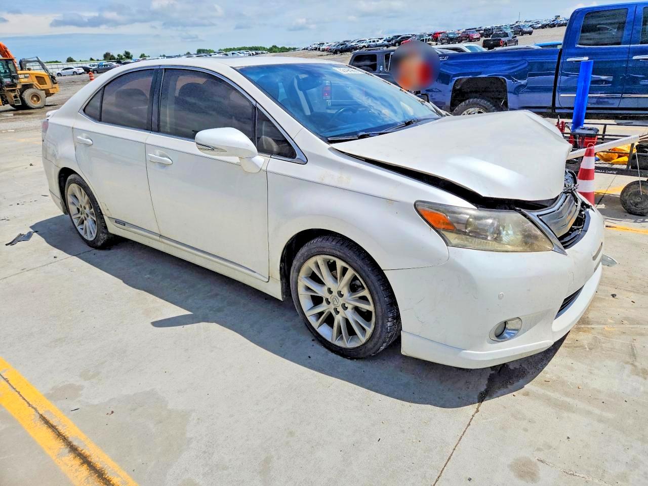 2010 Lexus Hs 250h White vin: JTHBB1BA8A2013274