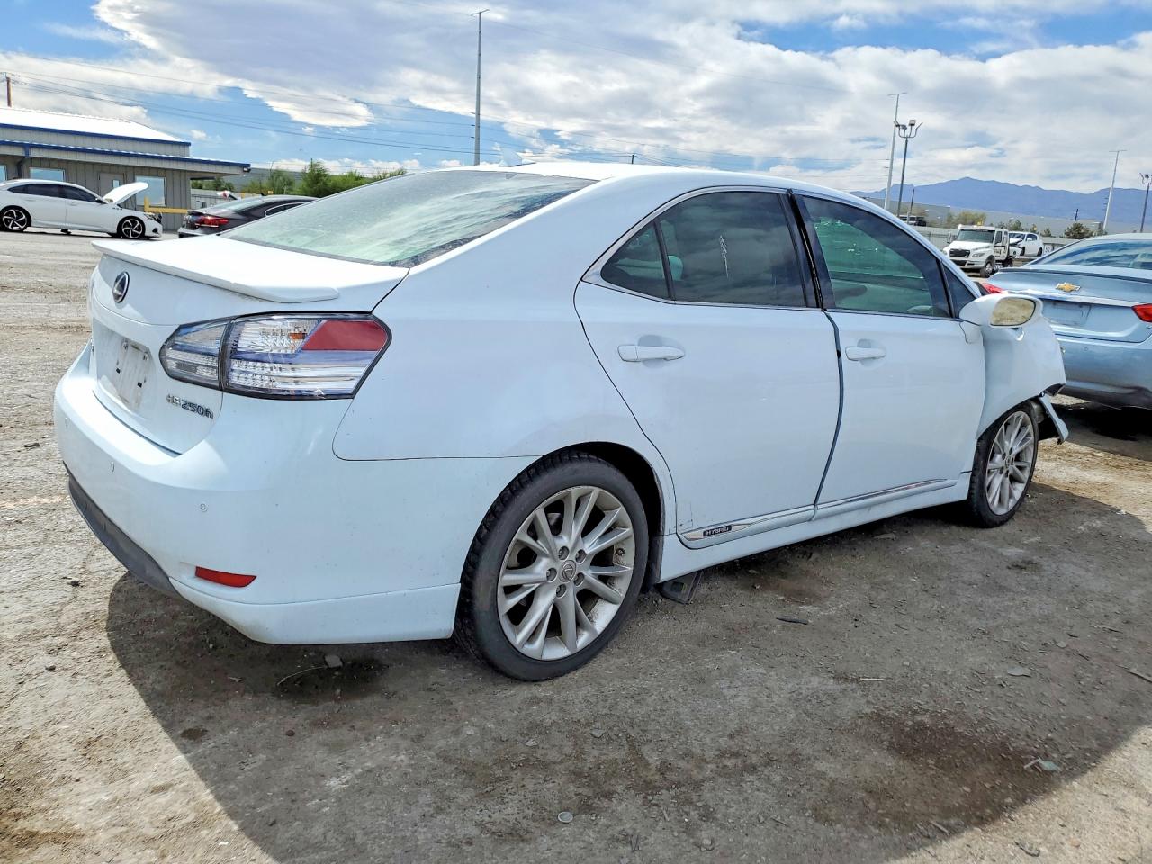 2010 Lexus Hs 250h White vin: JTHBB1BA8A2014215