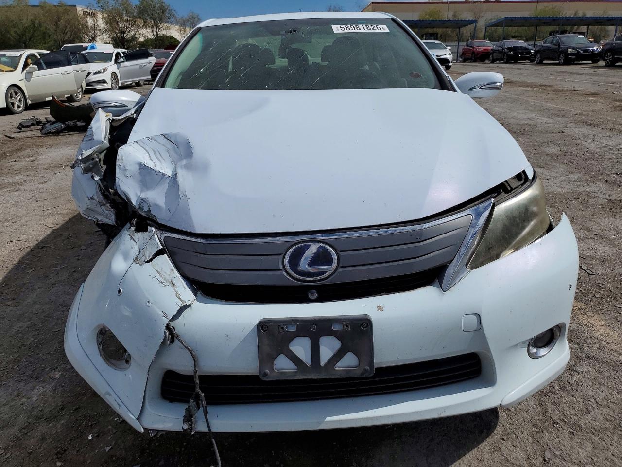 2010 Lexus Hs 250h White vin: JTHBB1BA8A2014215