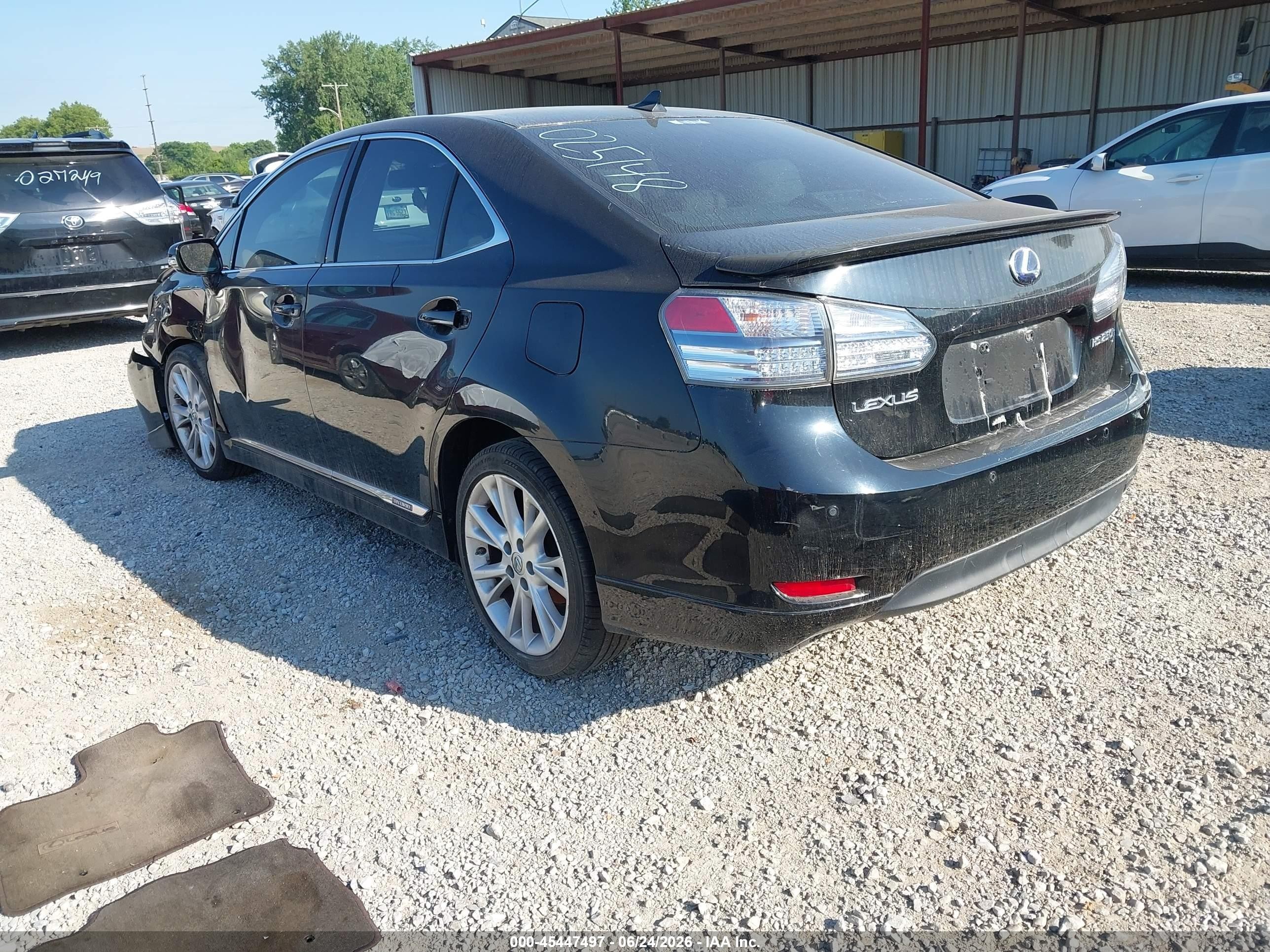 2010 Lexus Hs 250h Premium Black vin: JTHBB1BA8A2025148