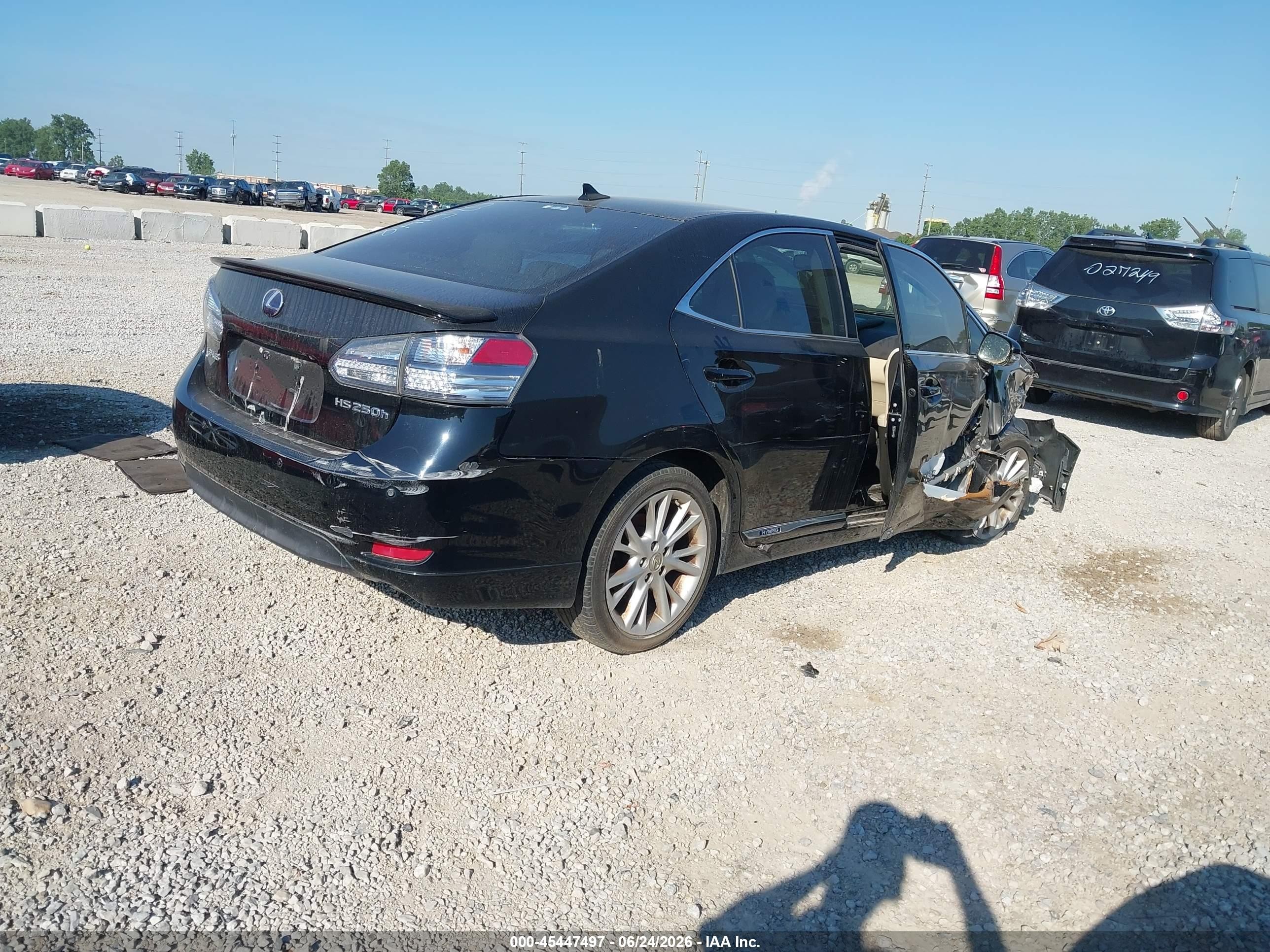 2010 Lexus Hs 250h Premium Black vin: JTHBB1BA8A2025148