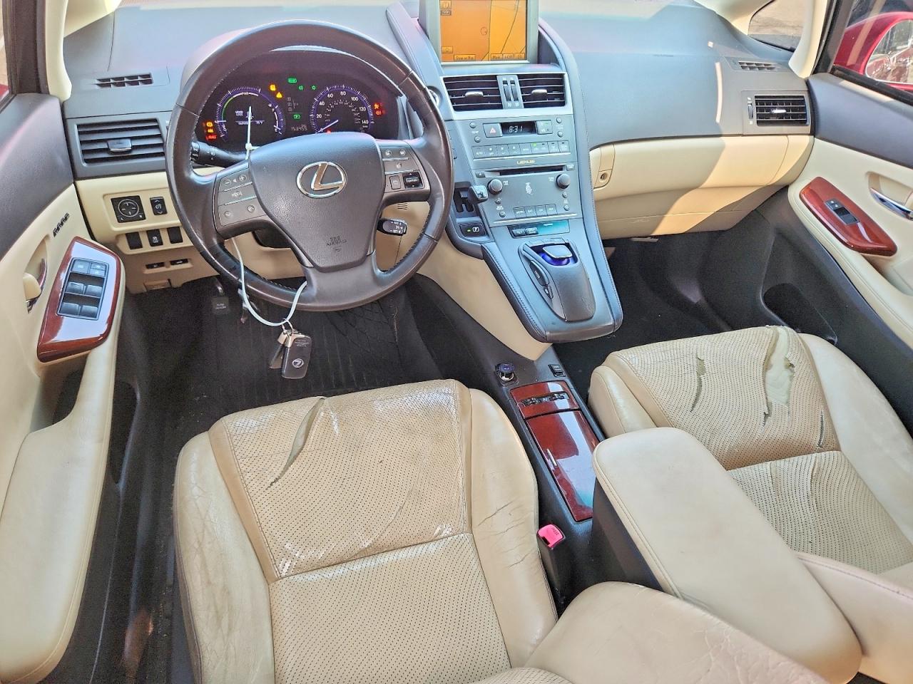 2010 Lexus Hs 250h Red vin: JTHBB1BA8A2035324