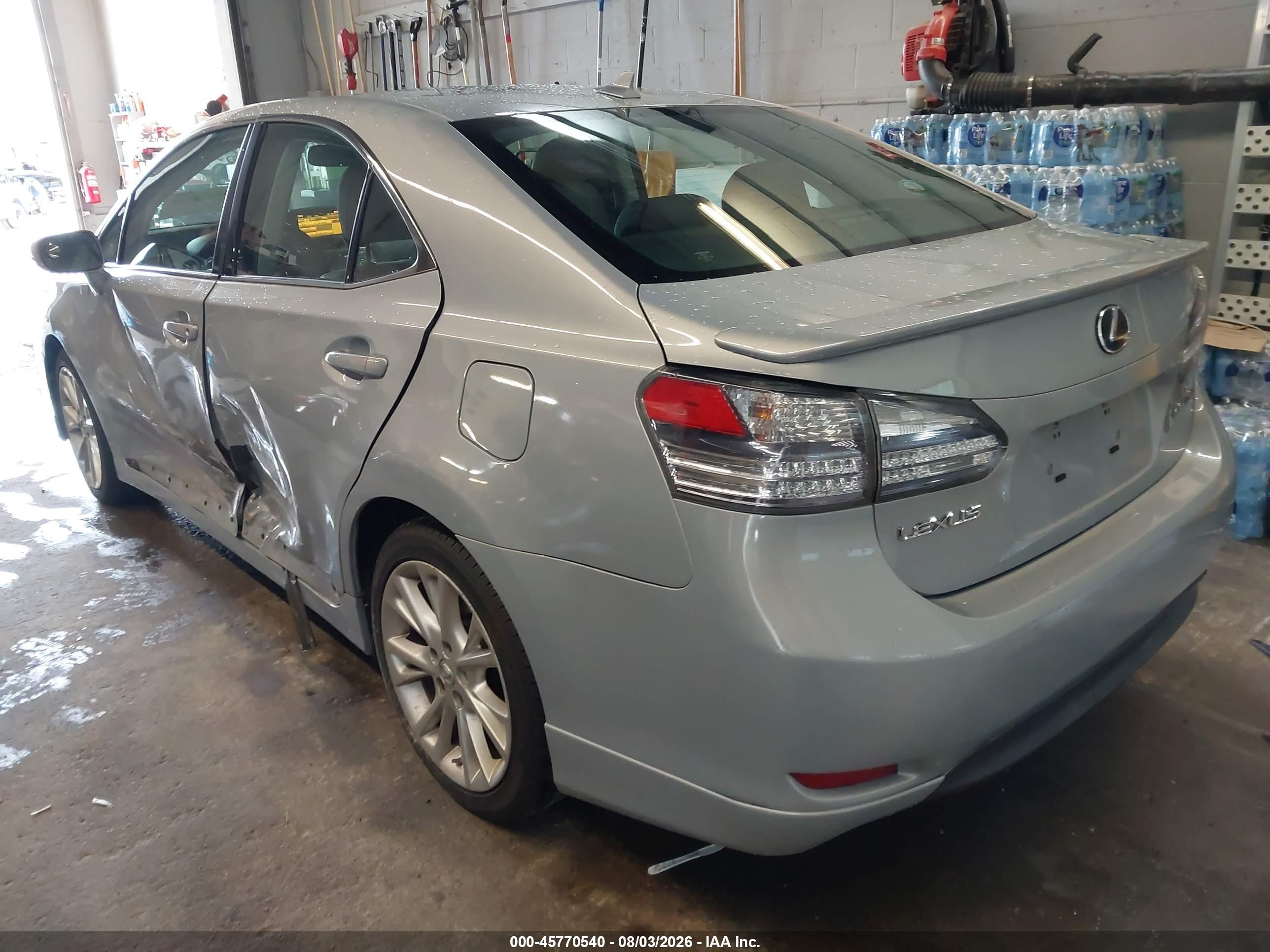 2010 Lexus Hs 250h Premium Silver vin: JTHBB1BA9A2008830