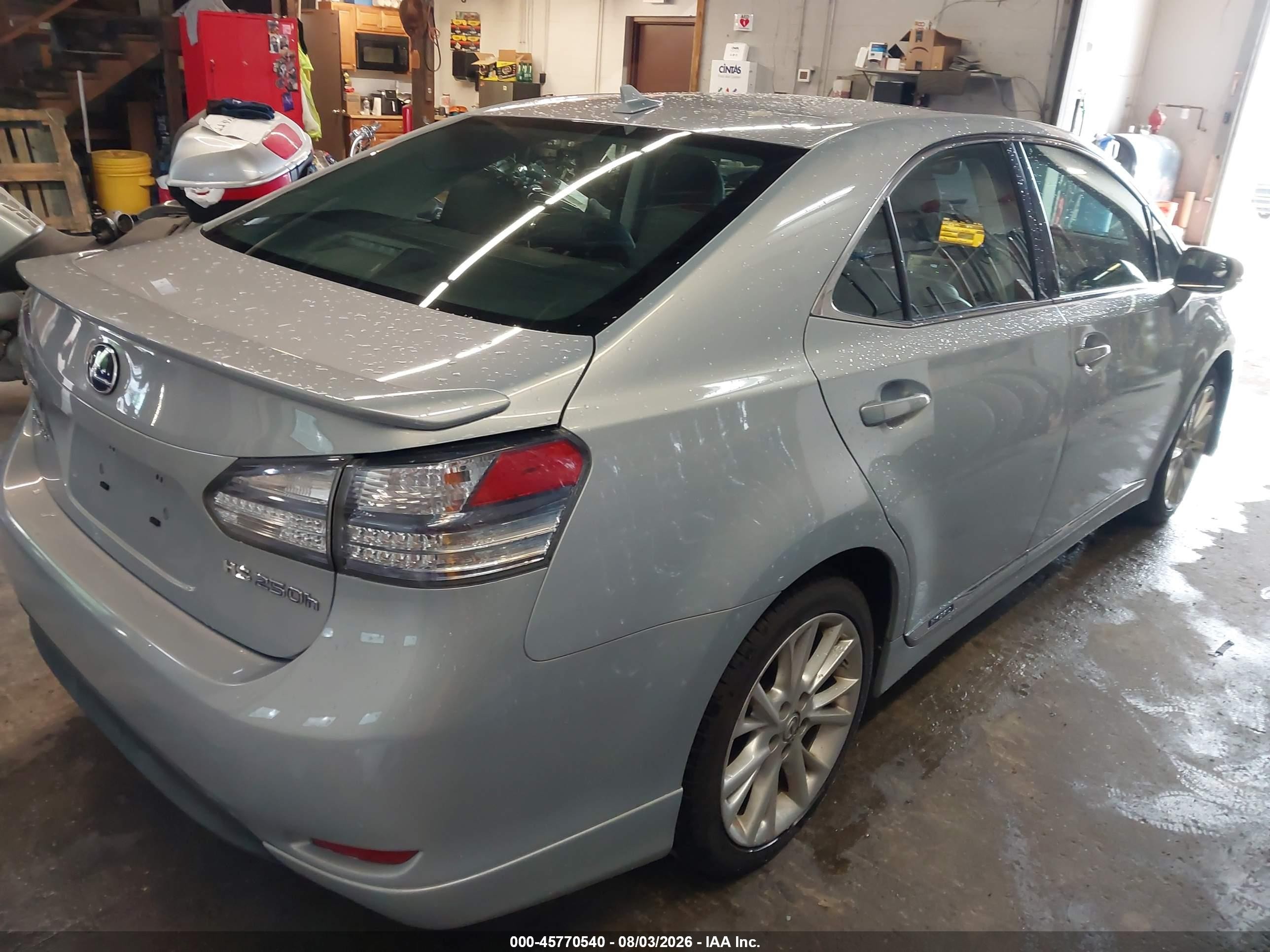 2010 Lexus Hs 250h Premium Silver vin: JTHBB1BA9A2008830