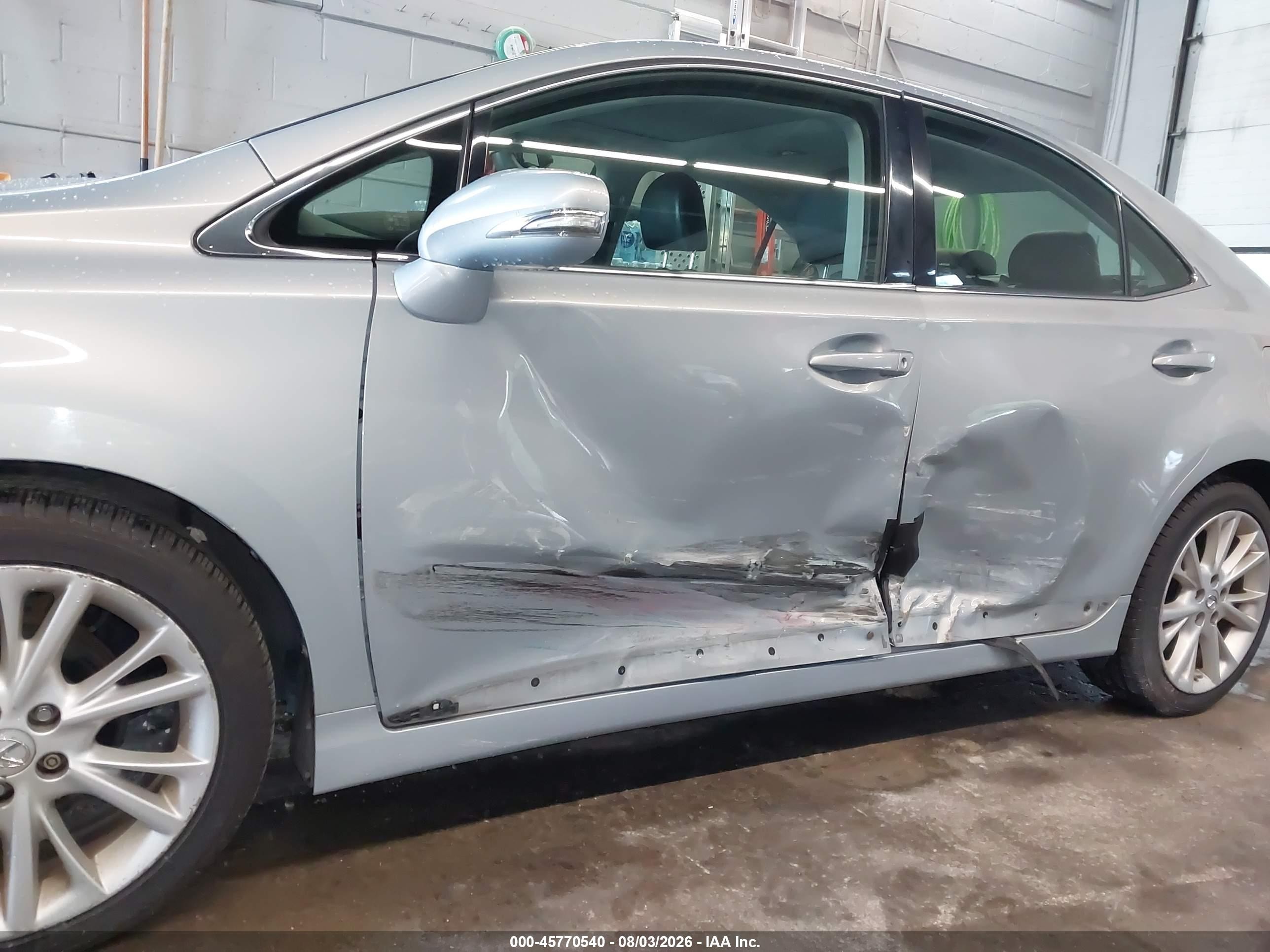 2010 Lexus Hs 250h Premium Silver vin: JTHBB1BA9A2008830