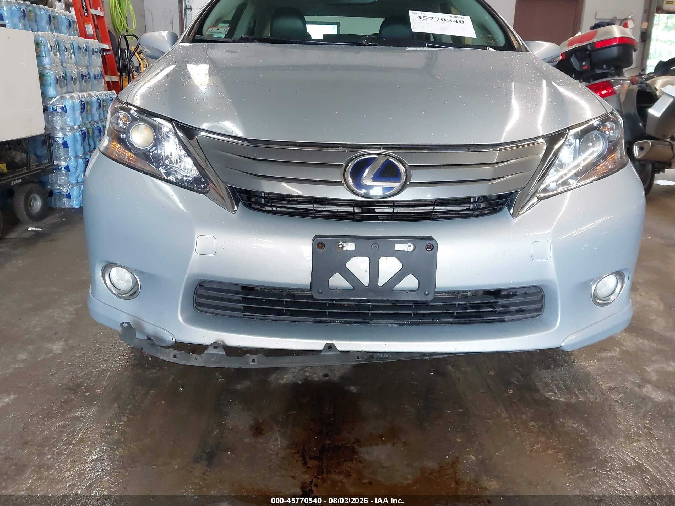 2010 Lexus Hs 250h Premium Silver vin: JTHBB1BA9A2008830